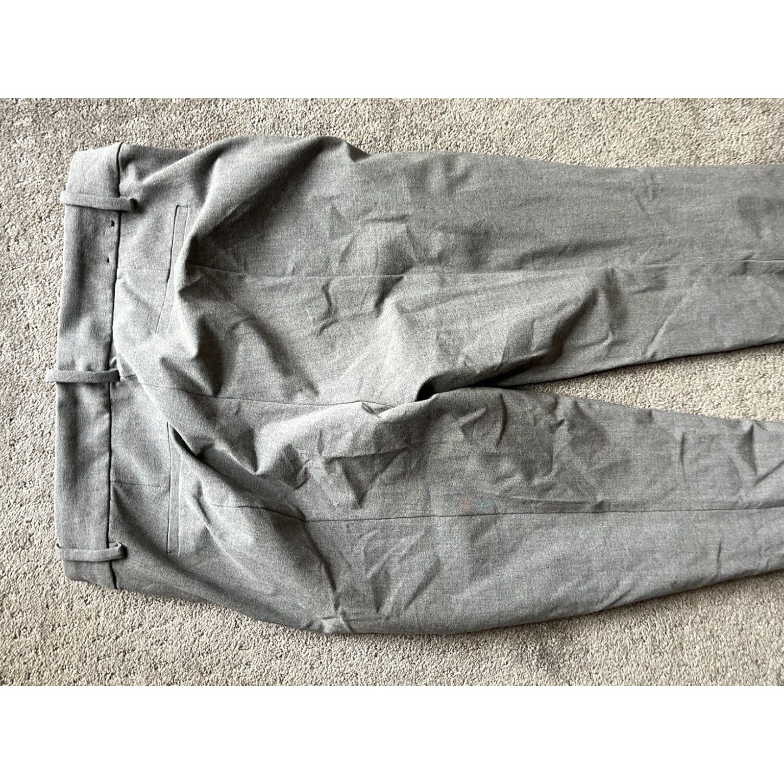J.Crew J. Crew Womens Size 8 Ruby Dress Pants Full-Length Gray Size 30" / US 8 / IT 44 - 4 Thumbnail