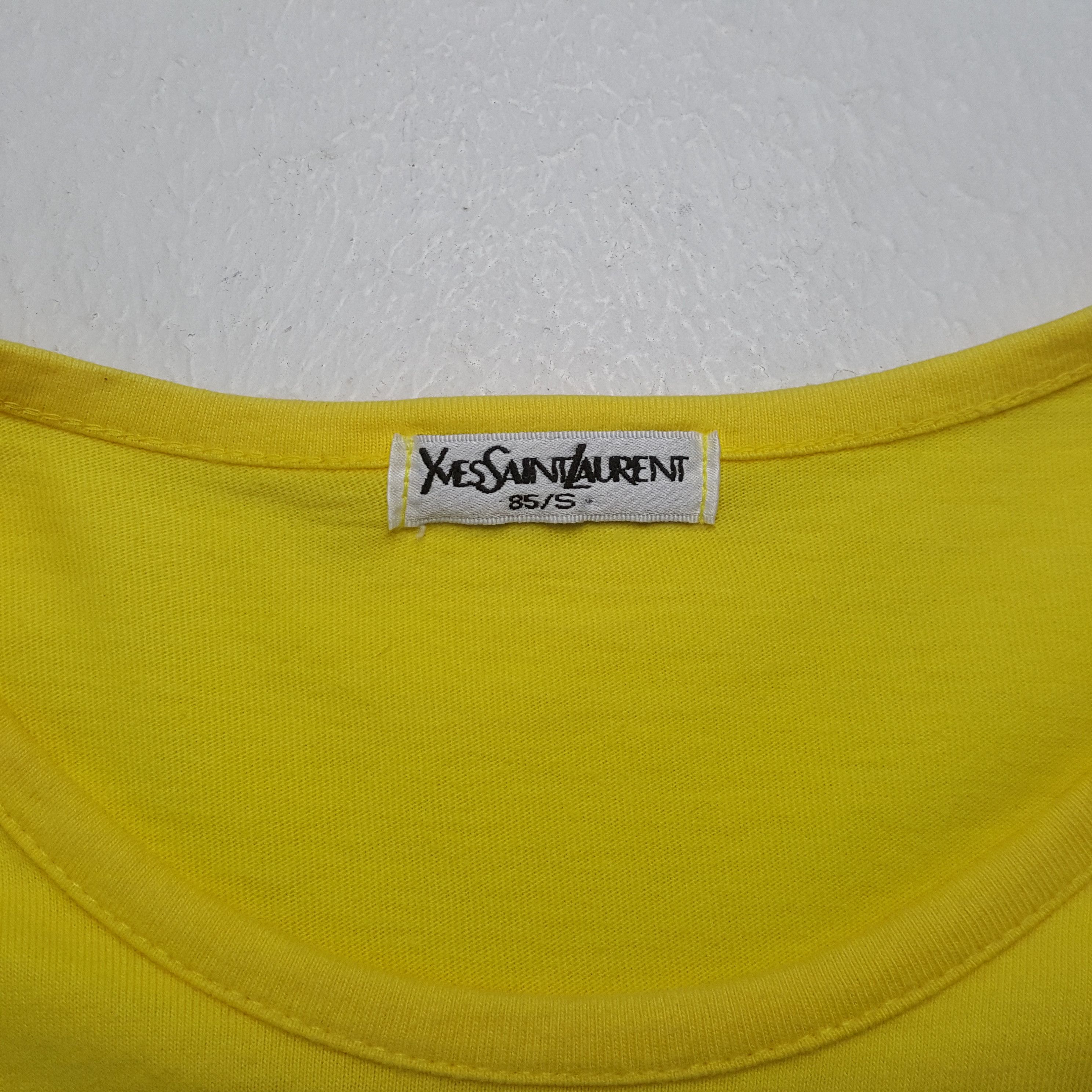 Yves Saint Laurent Yves Saint Laurent Paris YSL Logo Spellout Tshirt RR13 Size XS / US 0-2 / IT 36-38 - 4 Thumbnail
