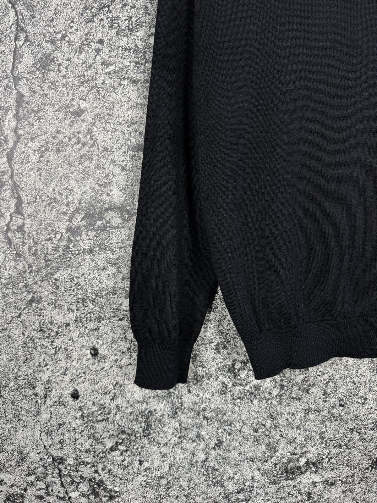 Lacoste Men’s Lacoste Crewneck Cotton Black Sweater Pullover XL Size US XL / EU 56 / 4 - 13 Thumbnail