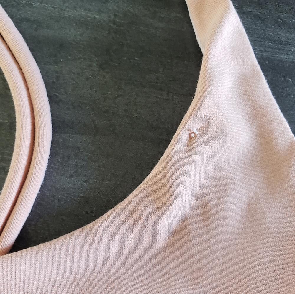 Designer Light Pink Stappy Back Longline Sport Bra Size ONE SIZE - 4 Thumbnail
