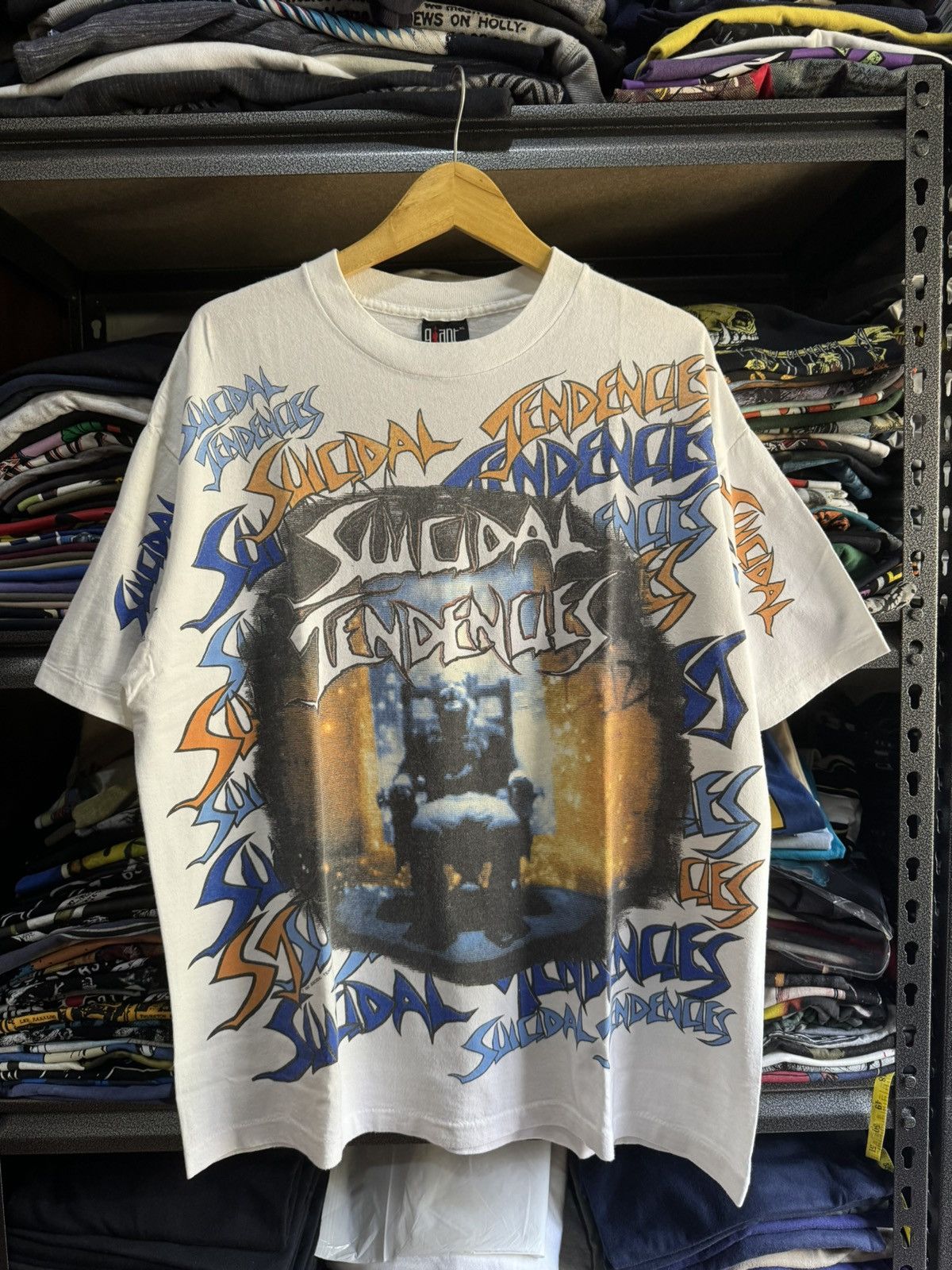 ビンテージハードコアパンクバンドSUICIDALTENDENCIESゲームシャツ