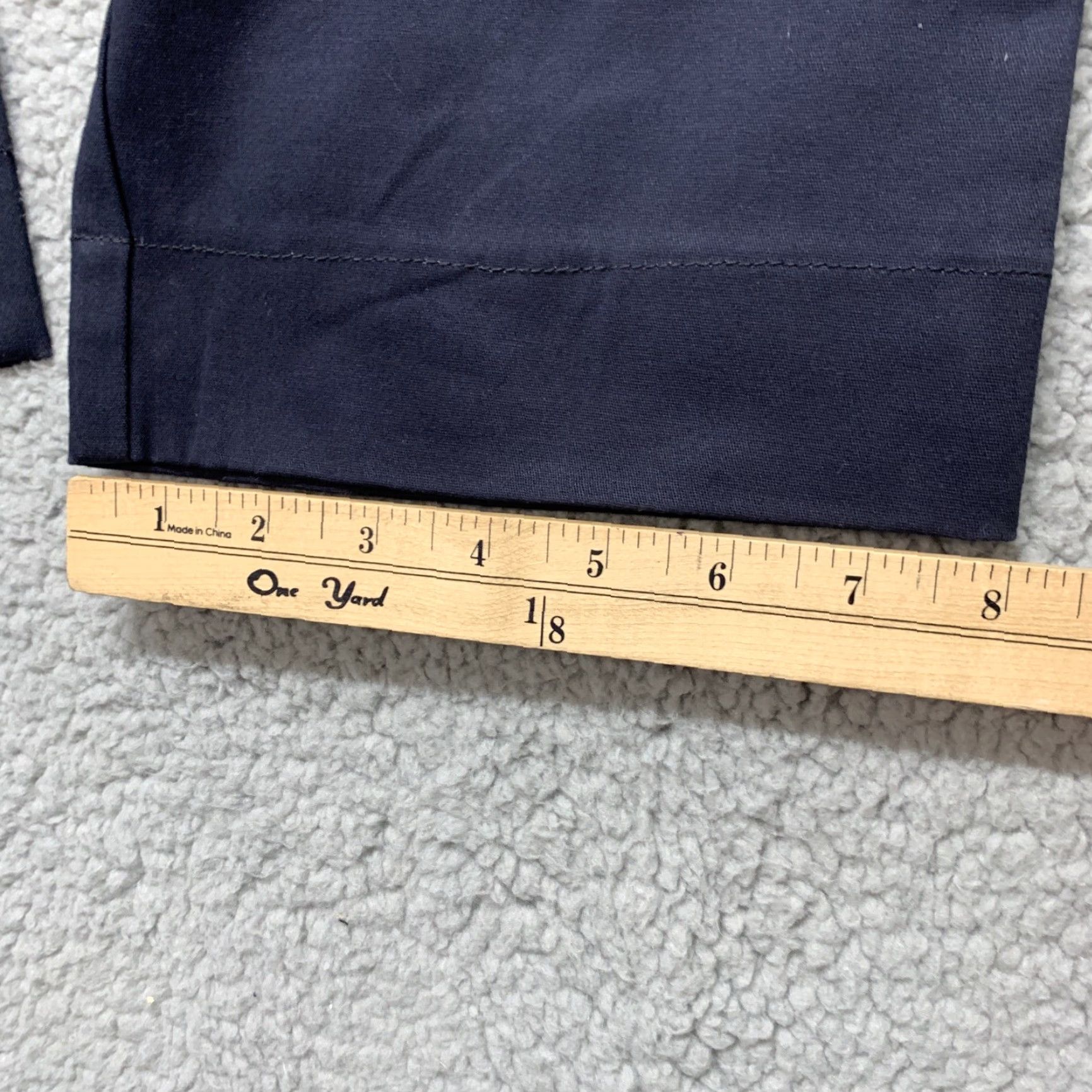 Dickies Dickies Girl Stretch Womens Size 11 Blue Cropped Pants Style NHH11 34" Waist Jeans Cropped 8.5-10.5 in. Regular Belt Loops Womens Stars? Size 32" / US 10 / IT 46 - 7 Thumbnail