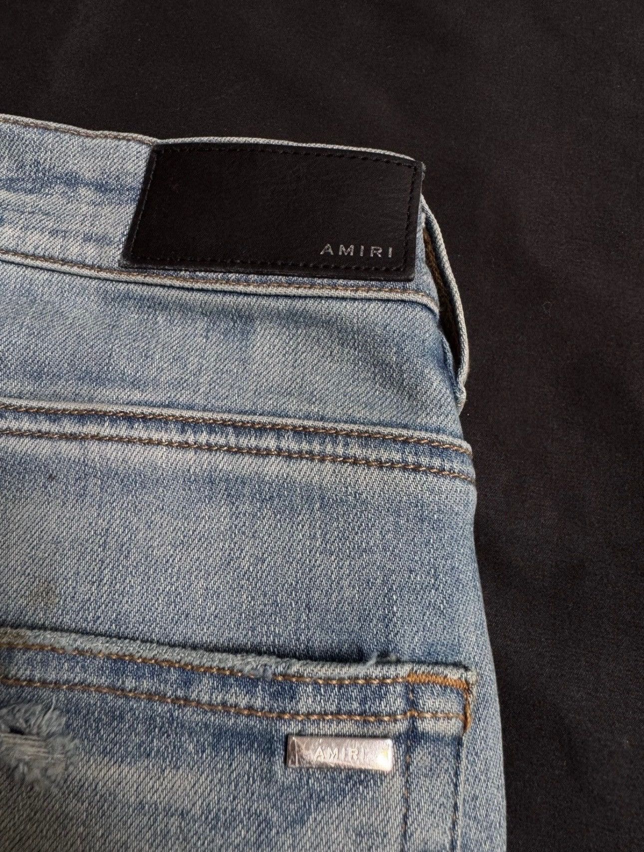 Amiri AMIRI MX1 Light Wash White Patch Size US 33 - 7 Thumbnail