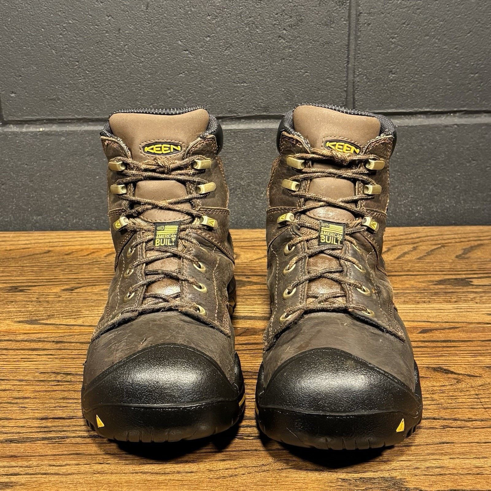 KEEN Keen Brown Leather Soft Toe Utility Work Hiking Boots USA Size US 10.5 / EU 43-44 - 3 Thumbnail