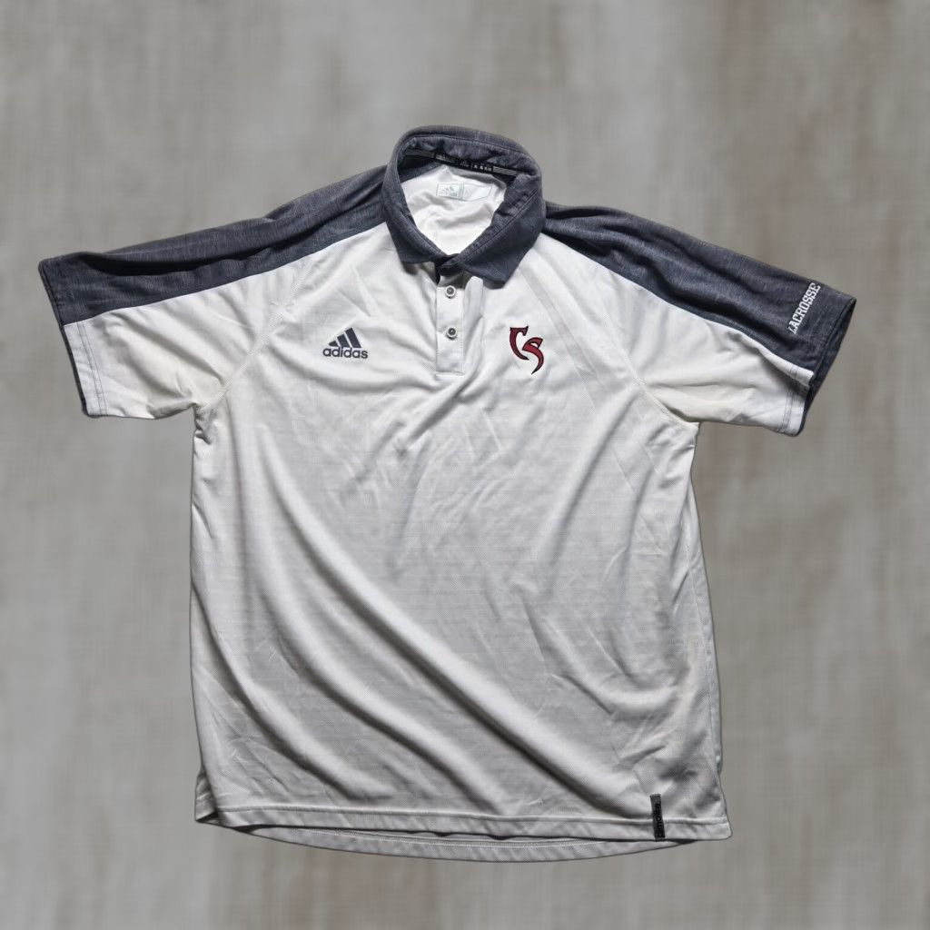 Adidas Adidas Polo Shirt Golf Lightweight Men's XL Collared Striped White Roanoke VA Cave Springs Cave Springs Roanoke VA Golf Polo Shirt XL Men Size US XL / EU 56 / 4 - 1 Thumbnail