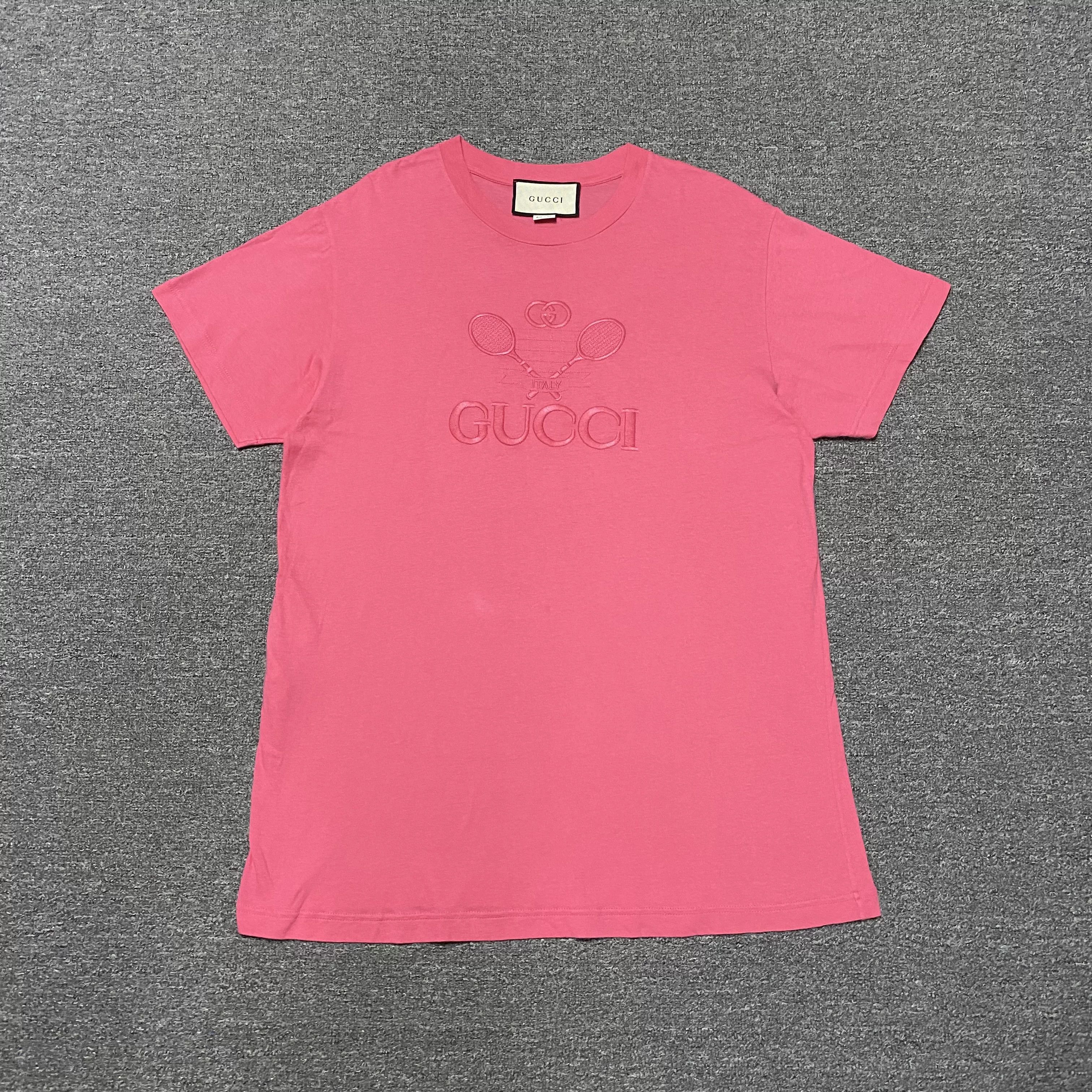 Gucci Gucci Tennis Racket Embroidery Tee Size S / US 4 / IT 40 - 1 Thumbnail