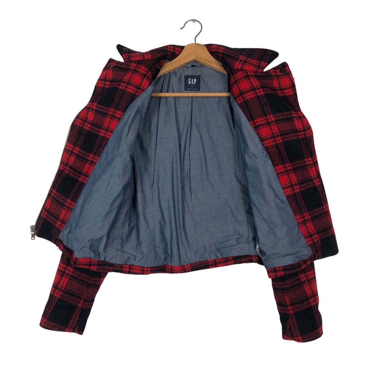 Japanese Brand 🔥Cropped Biker Jacket Gap Japan Issey Miyake Double Breast Size US XS / EU 42 / 0 - 13 Thumbnail