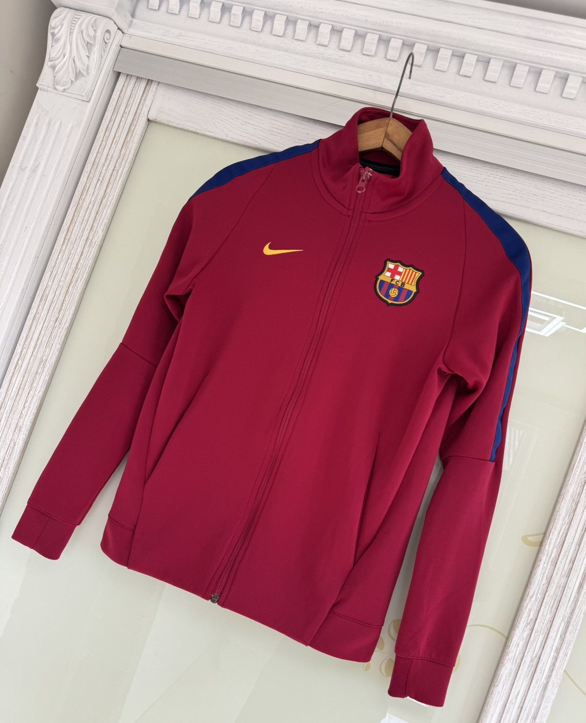 Nike Barcelona 2017-2018 Women’s Soccer Track Jacket Football Kit Size US S / EU 44-46 / 1 - 3 Thumbnail