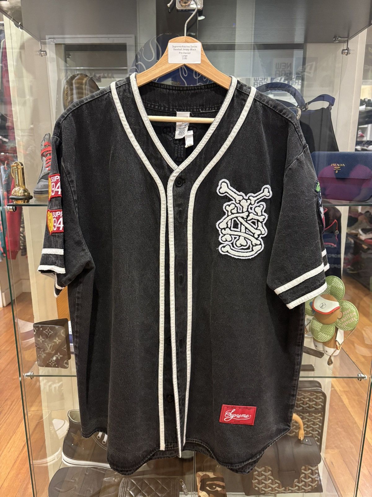 ウェア Supreme Baseball Denim Jersey Patches