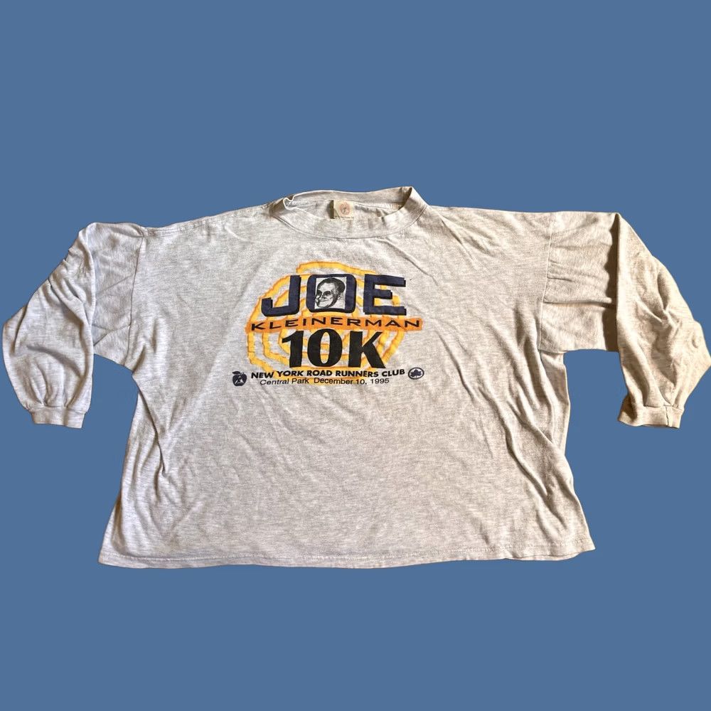 Vintage VINTAGE NYRR Joe Kleinerman 10K Marathon 1995 Shirt Men XL Oversized Grey 90s Size US XL / EU 56 / 4 - 1 Thumbnail