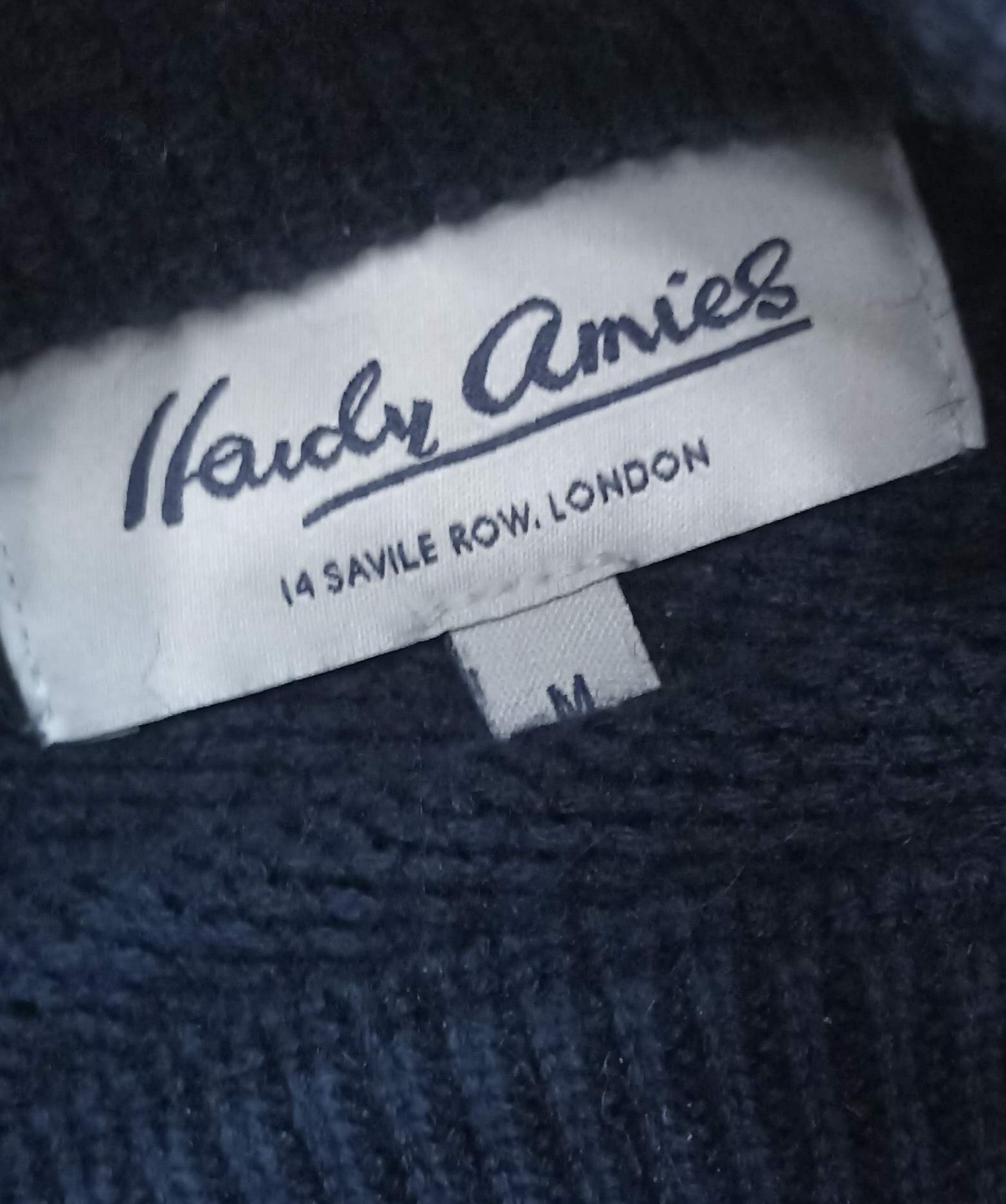 Hardy Amies Hardy Amies navy sweater with alpaka M man Size US M / EU 48-50 / 2 - 5 Thumbnail