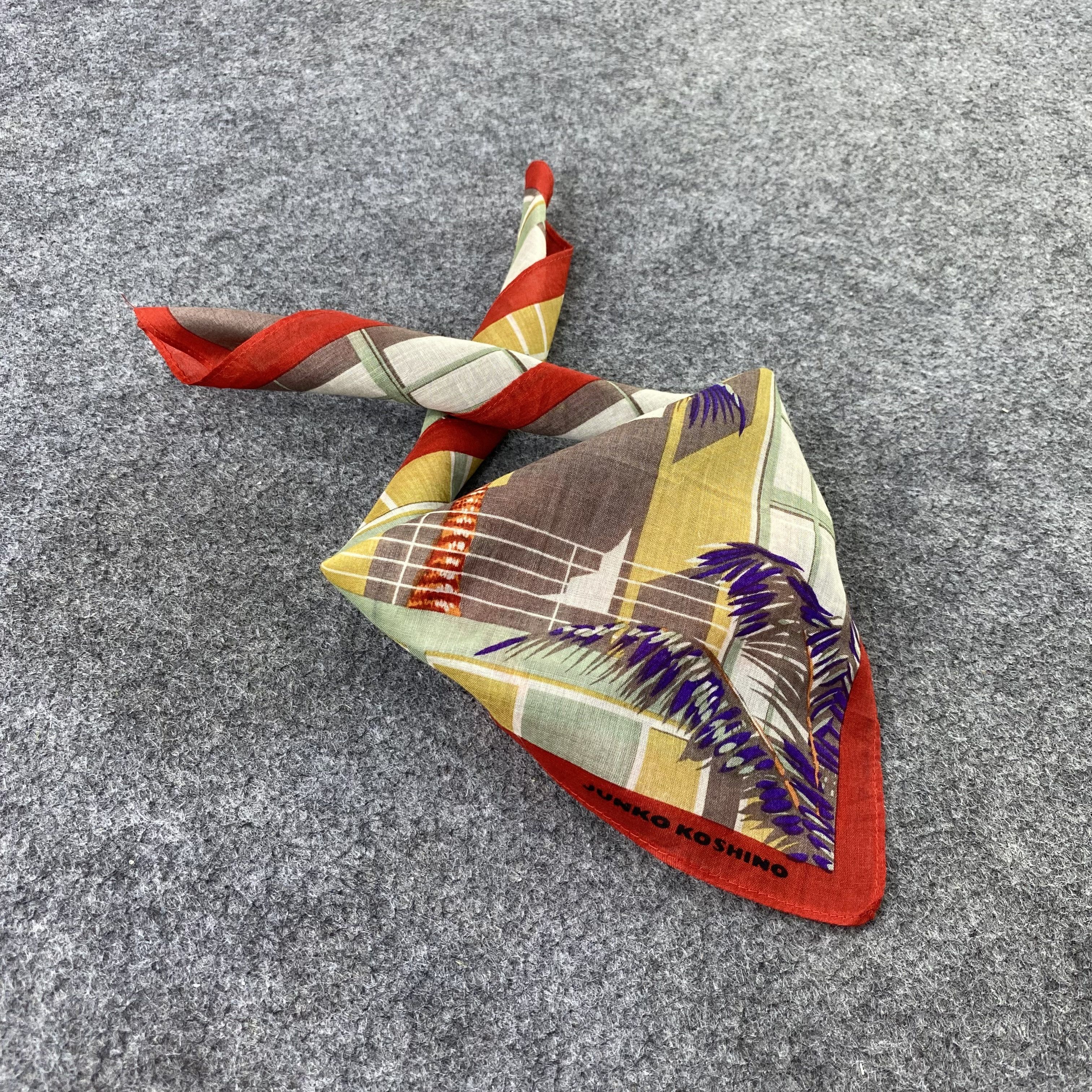 Japanese Brand Junko Koshino Handkerchief / Bandana / Neckerchief-B1136 Size ONE SIZE - 1 Thumbnail