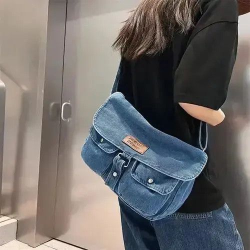 Japanese Brand Vintage denim messenger bag Size ONE SIZE - 1 Thumbnail