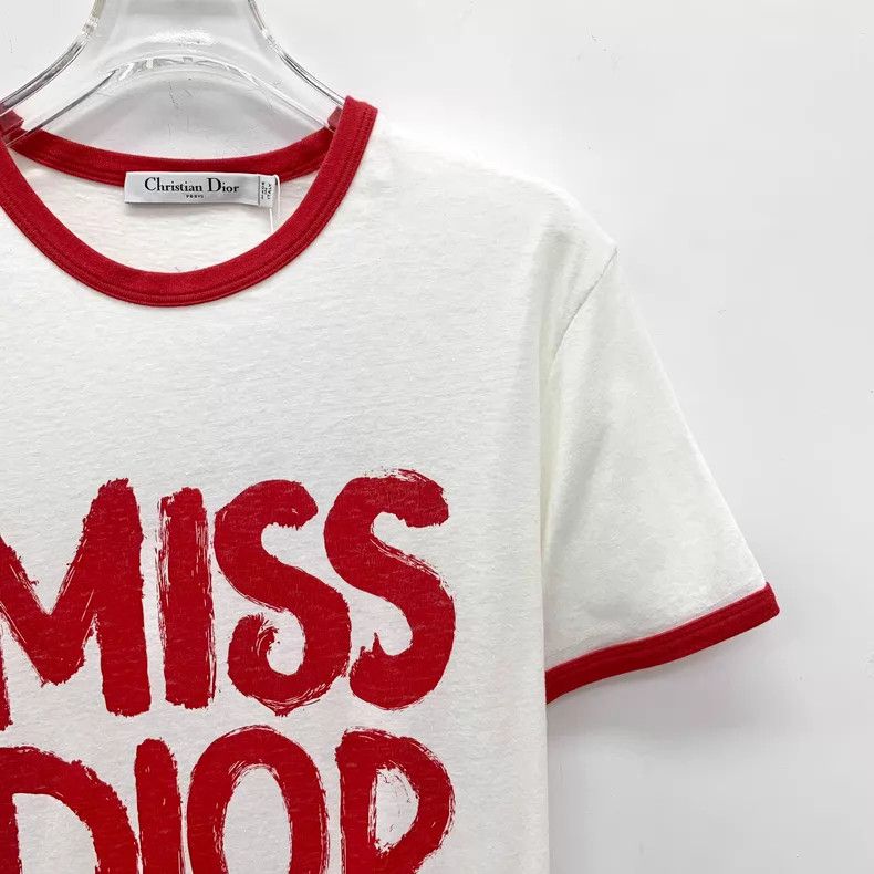 Dior Dior 24 white logo letter print cotton round-neck short-sl Size S / US 4 / IT 40 - 3 Thumbnail