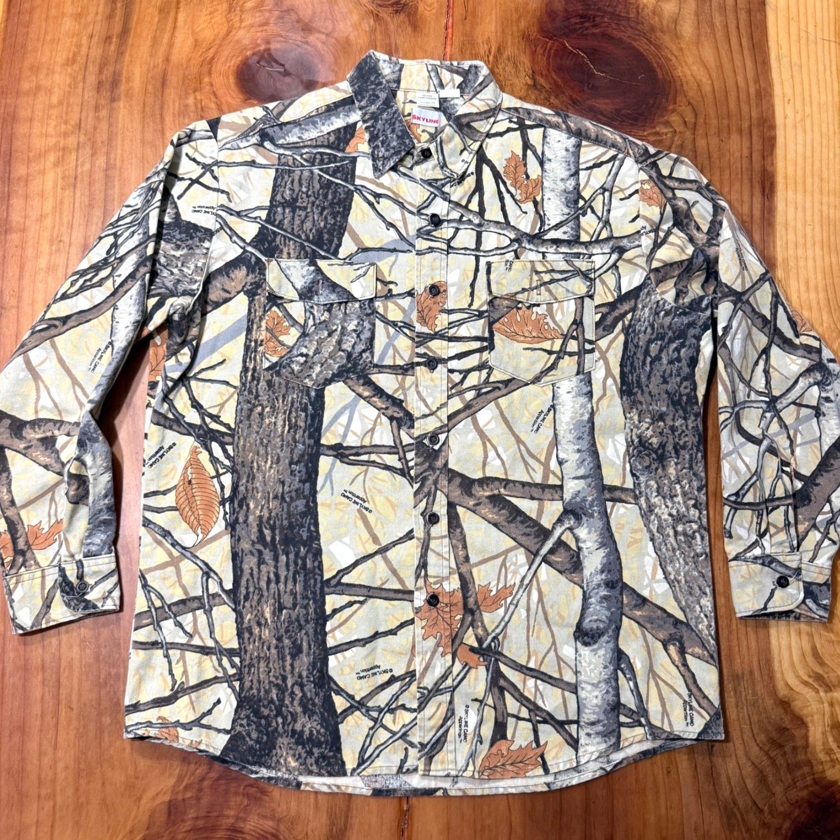 Vintage VINTAGE Skyline Camouflage Shirt Mens XL Button Cotton Long Sleeve Camo DD9 Size US XL / EU 56 / 4 - 2 Thumbnail