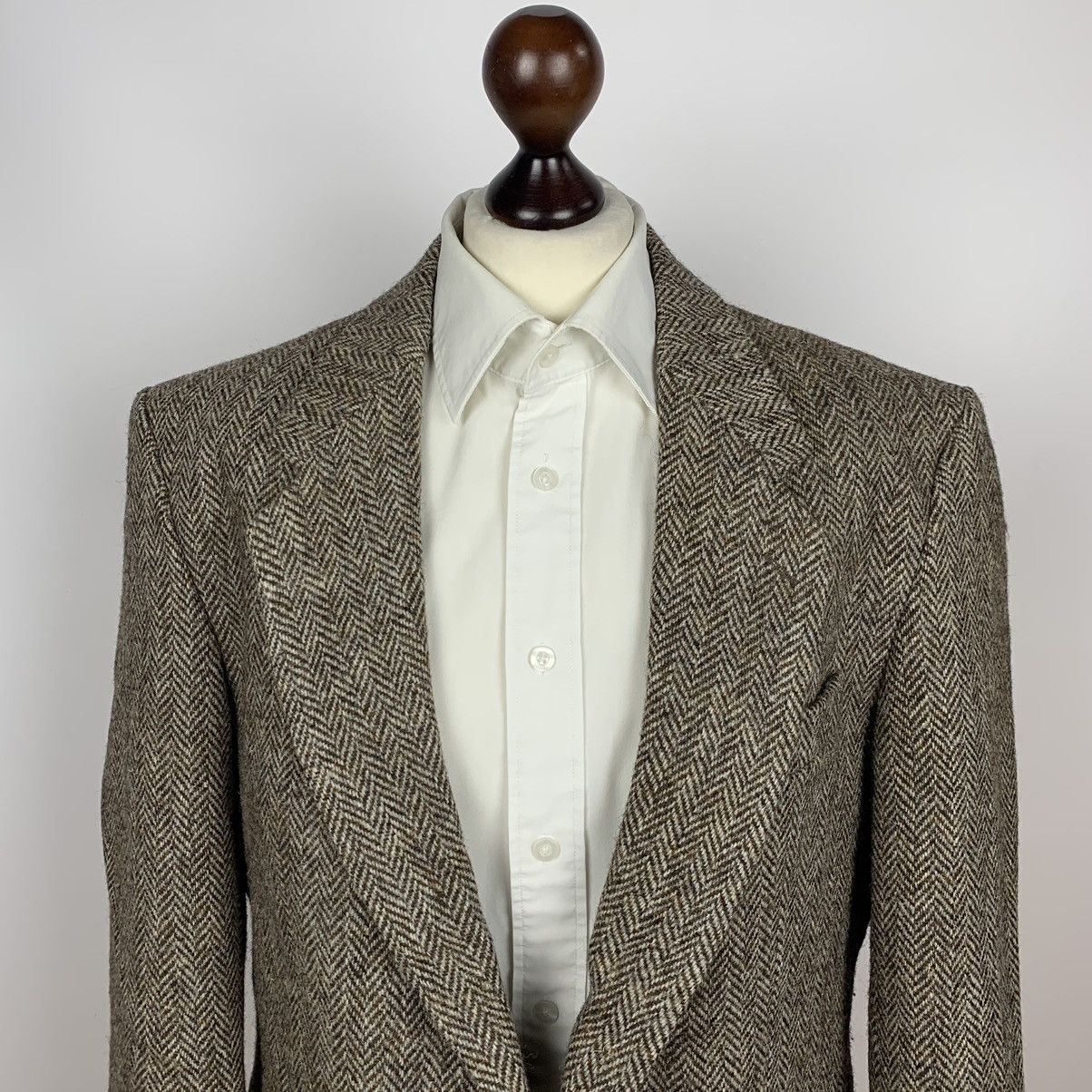 Harris Tweed Vintage Harris Tweed Wool Single Breasted Blazer Jacket 40R Size 40R - 2 Thumbnail
