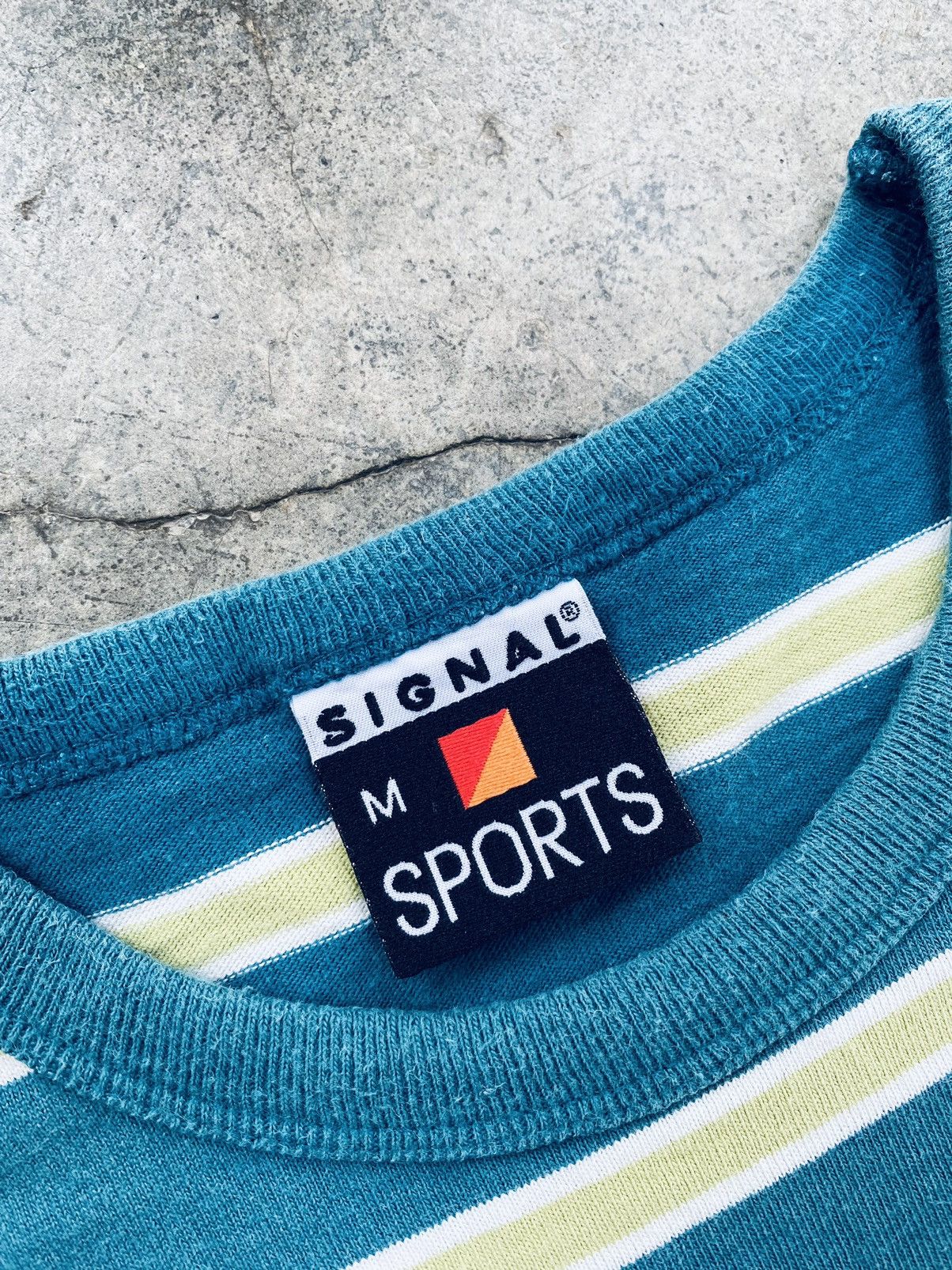 Vintage Vintage Signal Sports Pocket Striped Boxy Tees Size US M / EU 48-50 / 2 - 8 Thumbnail