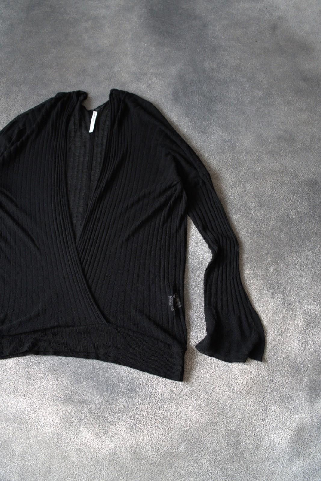 Alexander McQueen S/S 1997 Alexander McQueen Wrap Transparent Cardigan Flared Sleeves VINTAGE Size S / US 4 / IT 40 - 5 Thumbnail