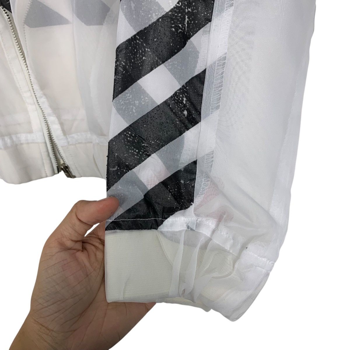 Japanese Brand KUSO Printed Polyester Light Jacket #2766-C125 Size M / US 6-8 / IT 42-44 - 8 Thumbnail