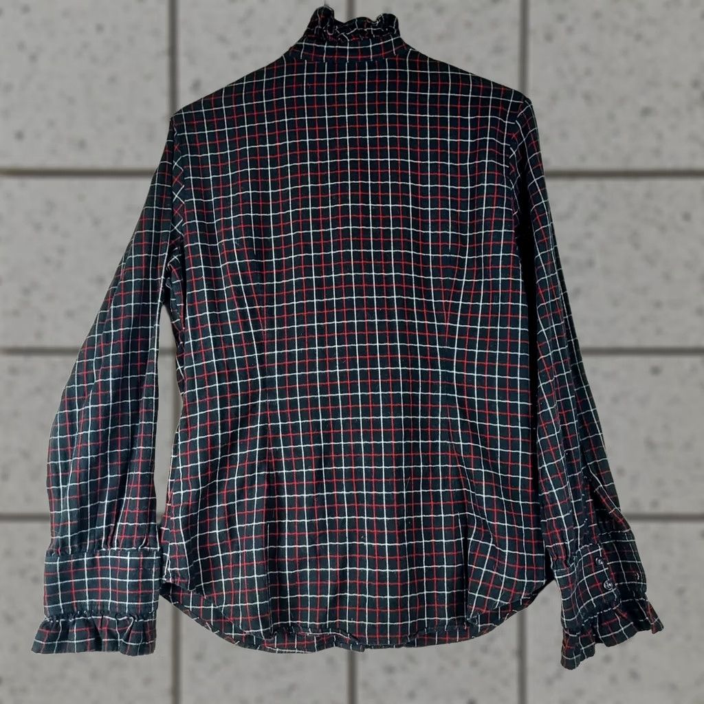 Ralph Lauren Ralph Lauren Sport Women’s Plaid Ruffle Long Sleeve Cotton Blouse Size 10 Blue Shirt Womens Regular Casual Size L / US 10 / IT 46 - 1 Thumbnail
