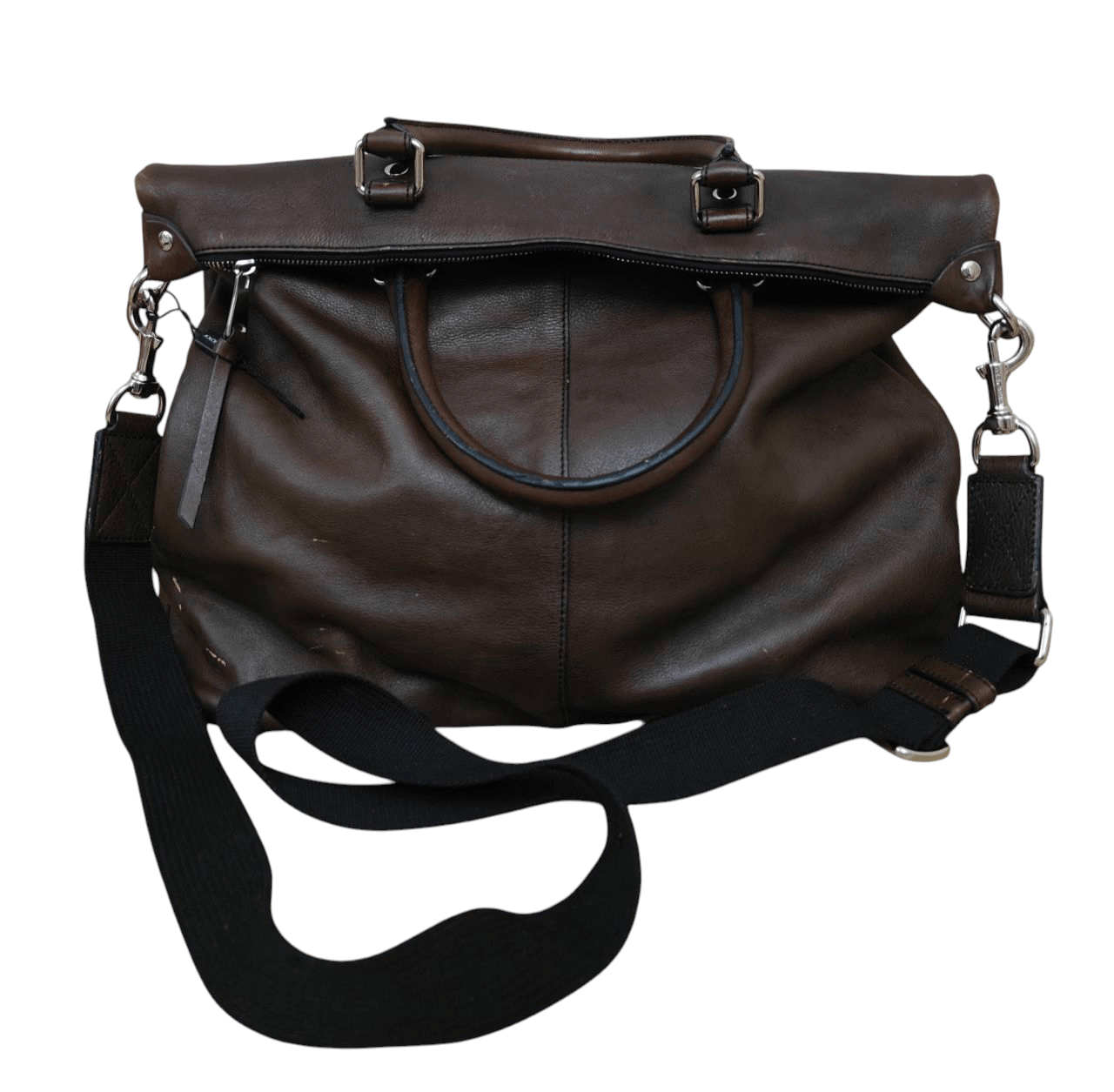 Dolce Gabbana x Italian Designers Dolce & Gabbana Masseger Sling Leather Bag in Brown, Men's