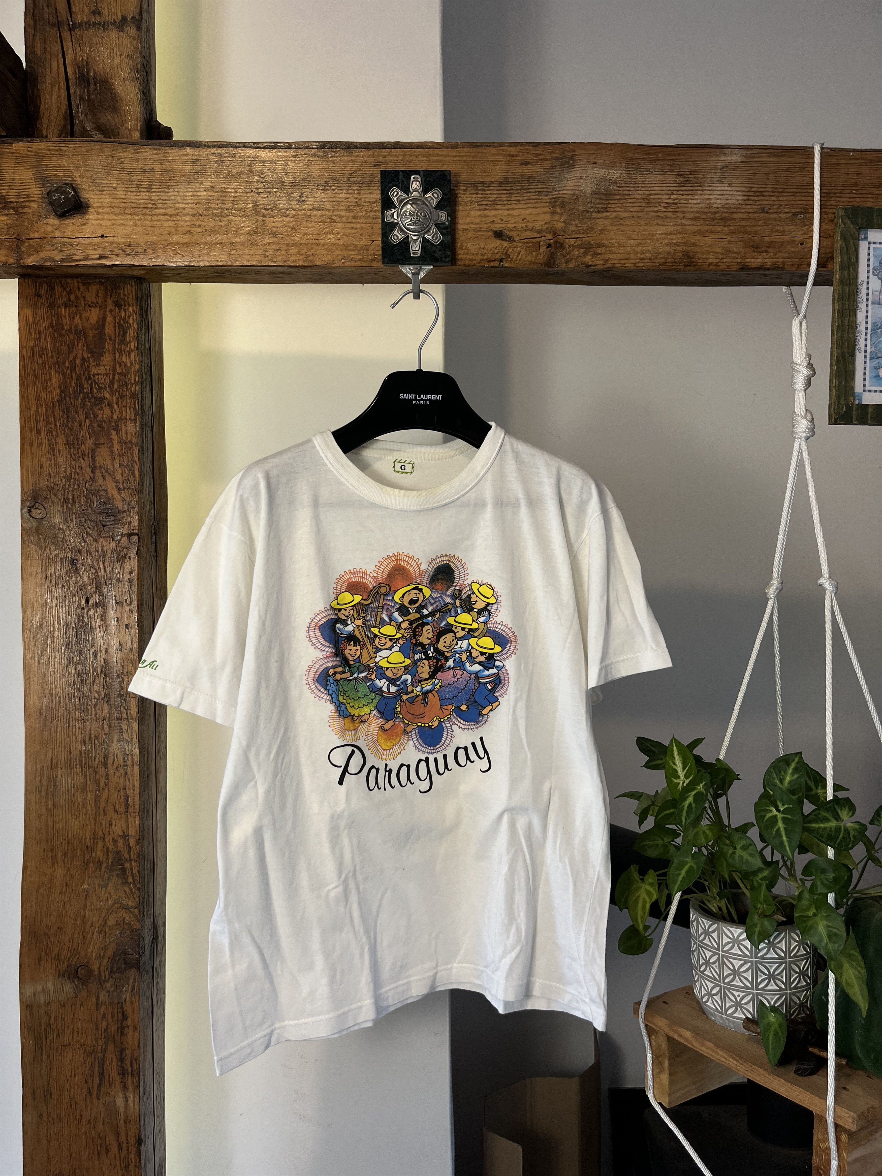 Vintage 90s Paraguay South America Graphics Tee Art Size US M / EU 48-50 / 2 - 1 Thumbnail