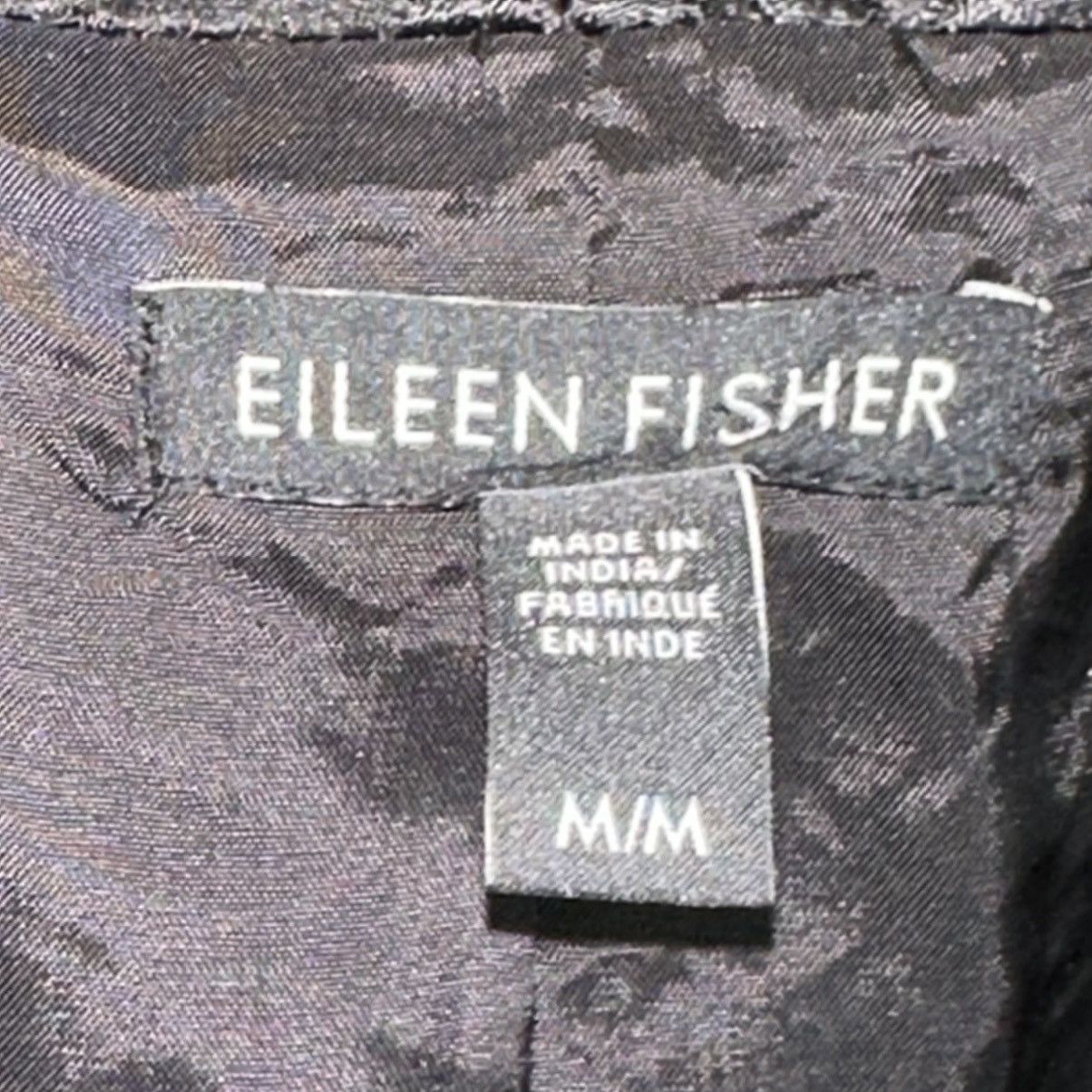 Eileen Fisher Eileen Fisher Silk Jacket Womens Med Black Polka Dot Long Size M / US 6-8 / IT 42-44 - 2 Thumbnail