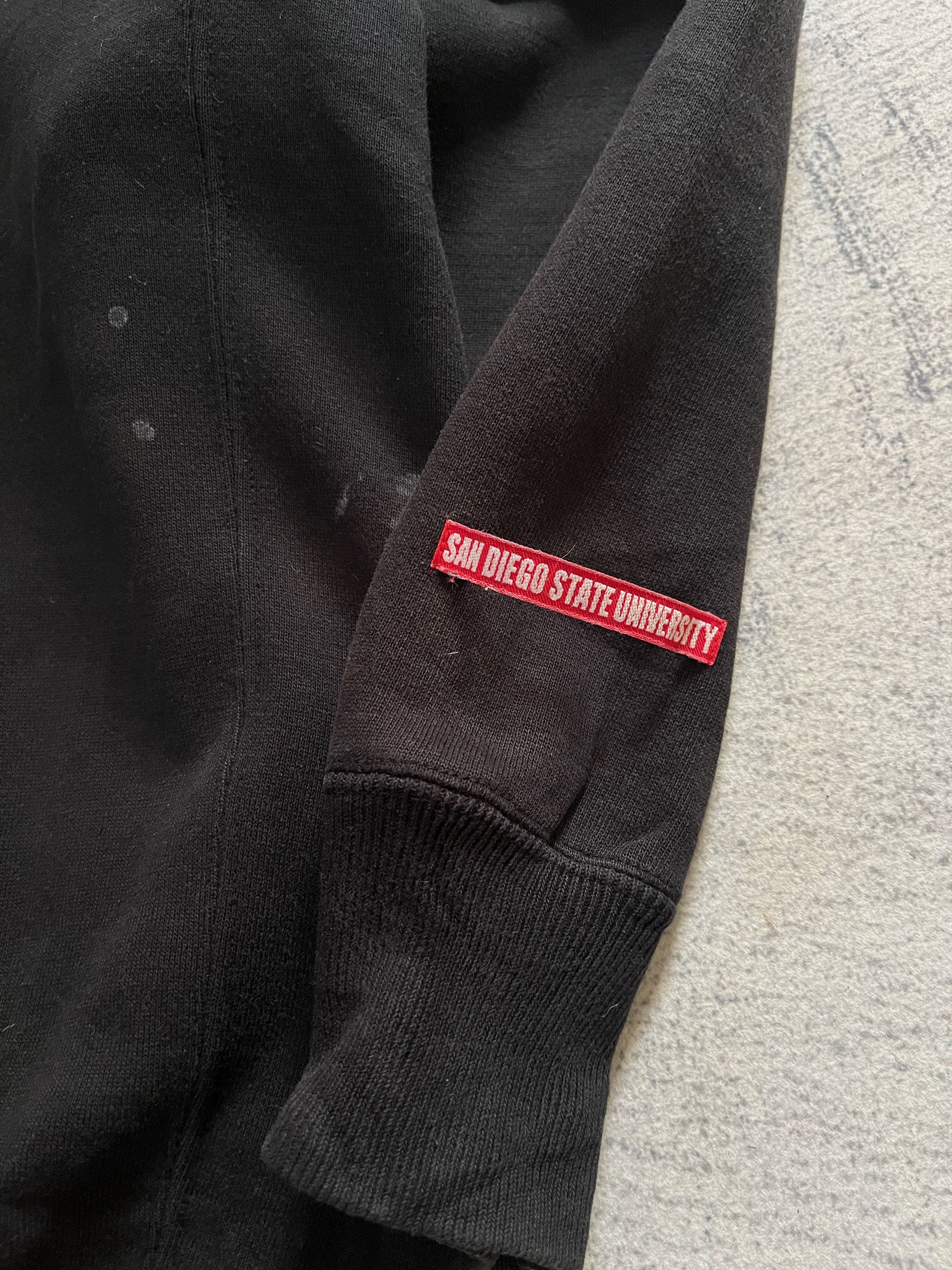 Vintage San Diego University Heavyweight Zip Up Hoodie Embroidered Size US XL / EU 56 / 4 - 10 Thumbnail