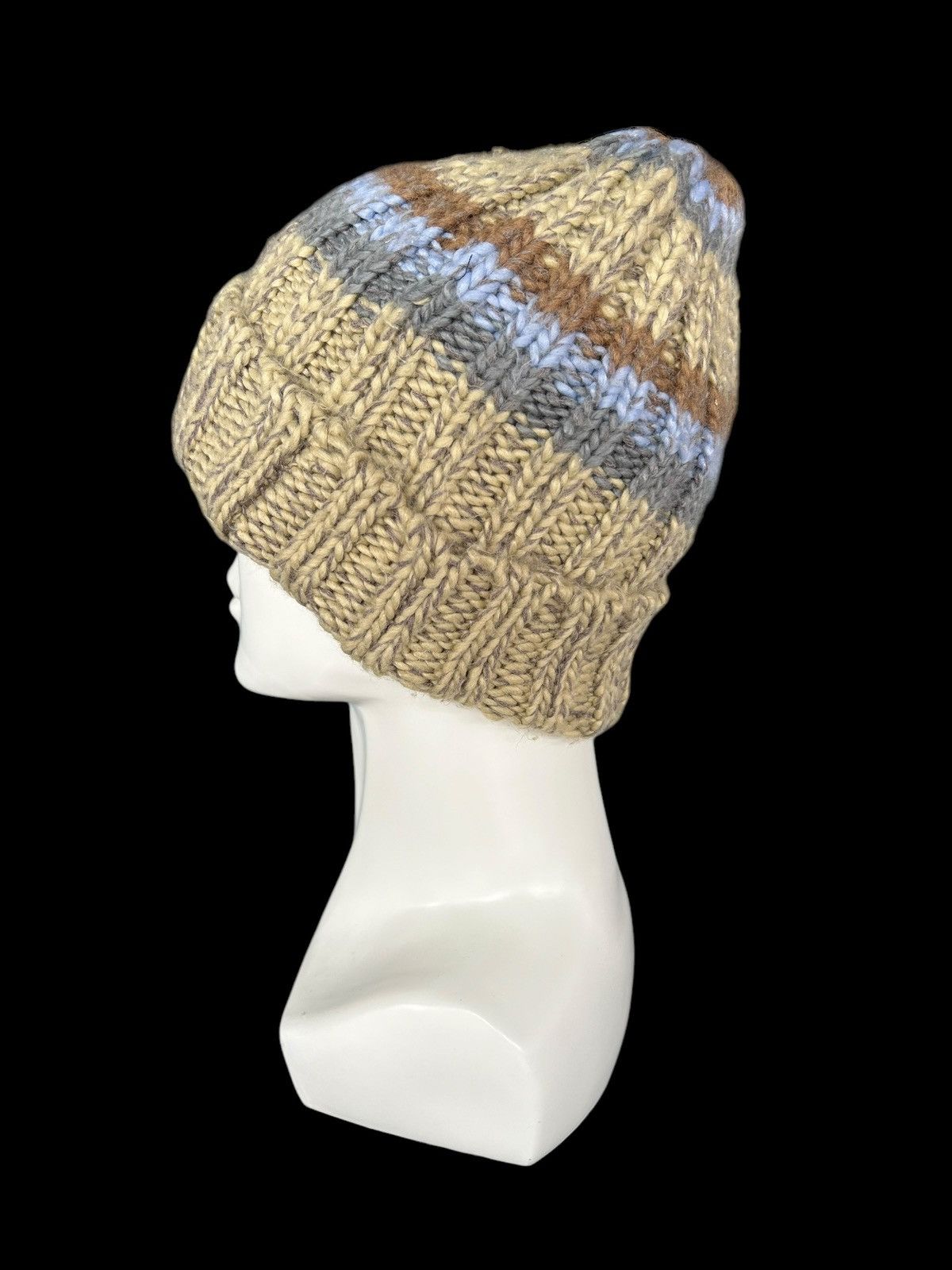 Japanese Brand × Kapital × Vintage Amina Crochet Knitted Beanie Hats Rare ☠️☠️ Size ONE SIZE - 4 Thumbnail