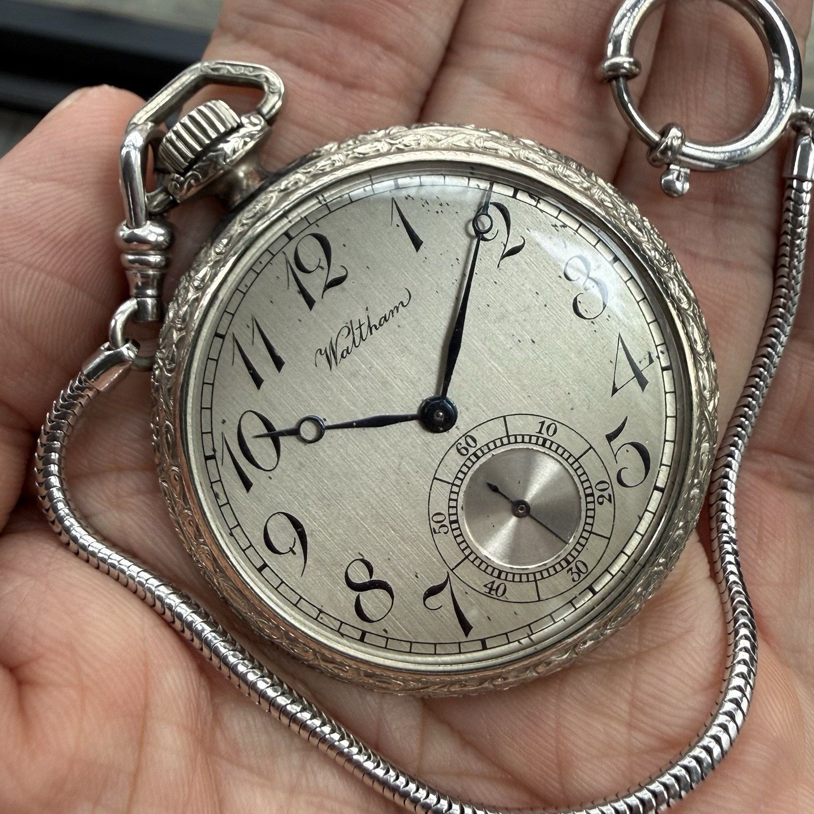 Vintage Antique 1920’s Waltham Pocket Watch 14k Gold Filled