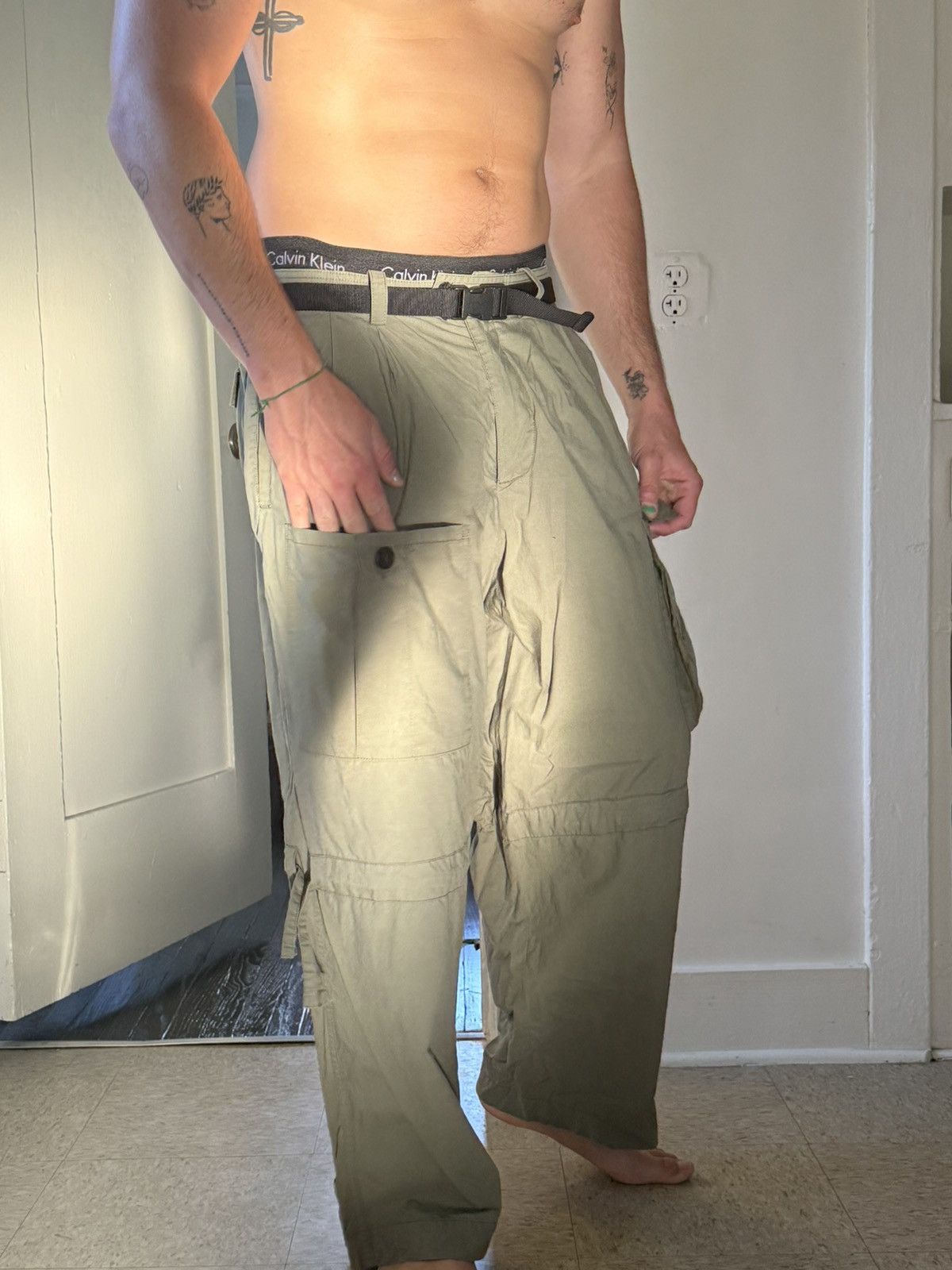 Loewe Eye/Loewe/Nature Jungle Cargo Pants w/ Detachable Belt Size US 32 / EU 48 - 3 Thumbnail