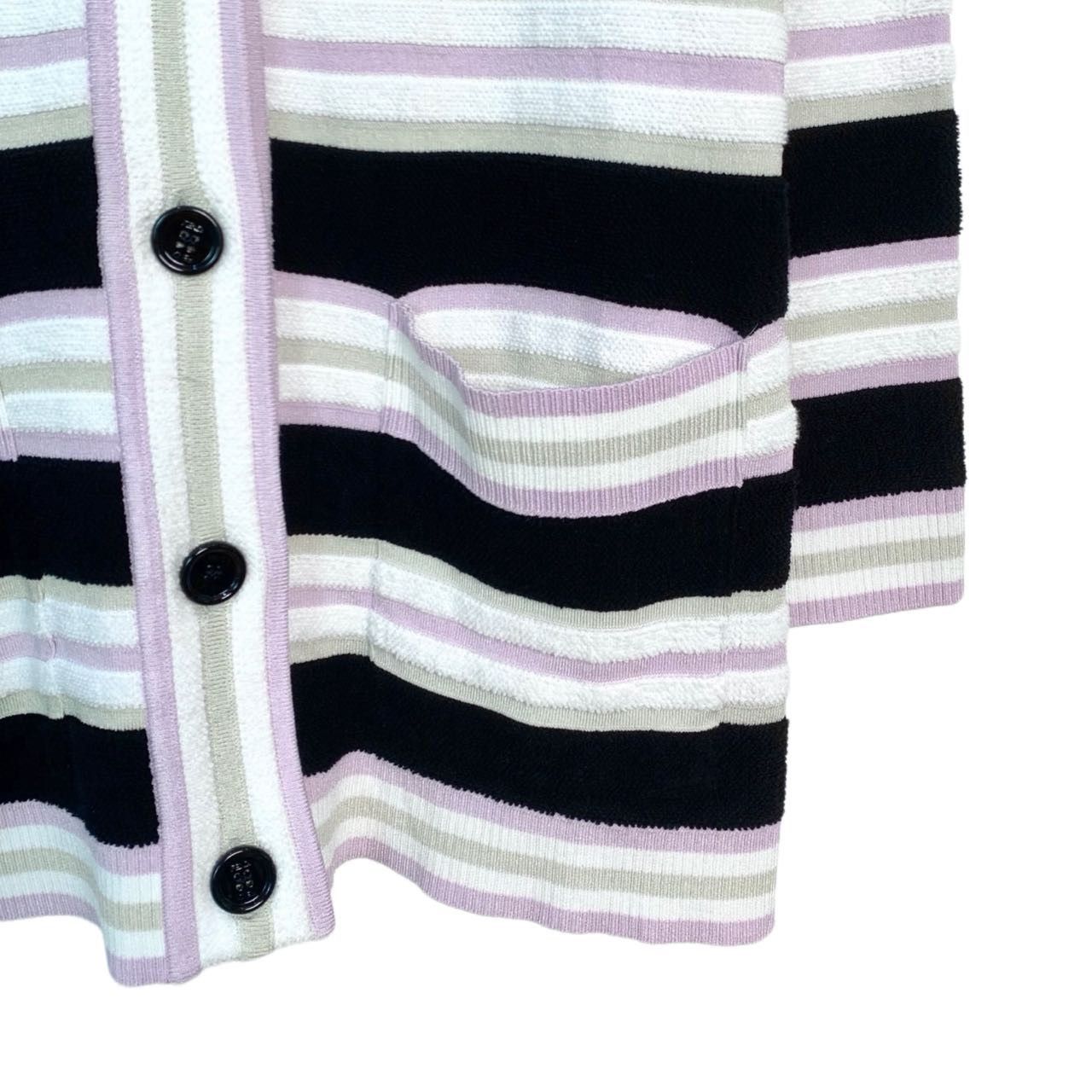 Fendi Fendi Striped Color-block Knit Cardigan K26WX Size S / US 4 / IT 40 - 3 Thumbnail