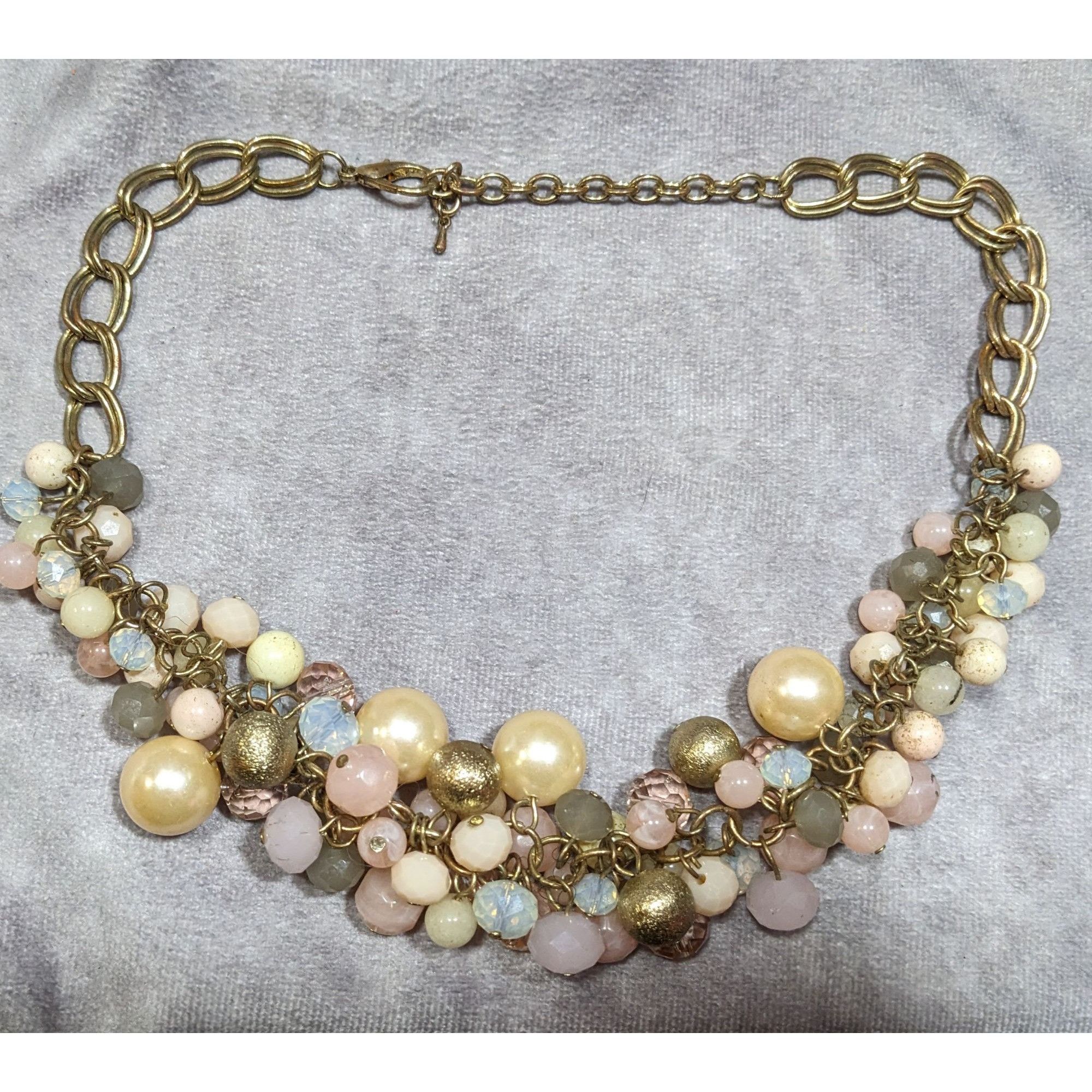 Other Retro Coquette Glam Pastel Beaded Cluster Necklace Size ONE SIZE - 6 Thumbnail