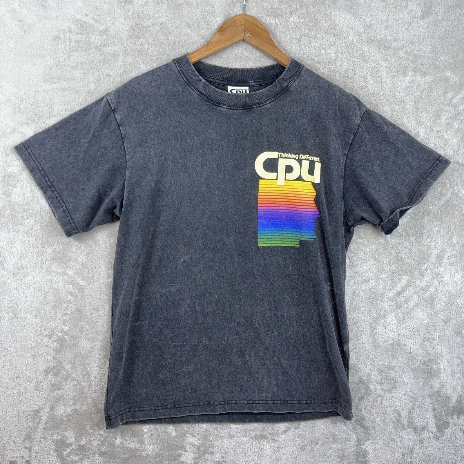 Other Thinking Different CPU Mens T Shirt Small Black Vintage Wash Size US S / EU 44-46 / 1 - 1 Thumbnail