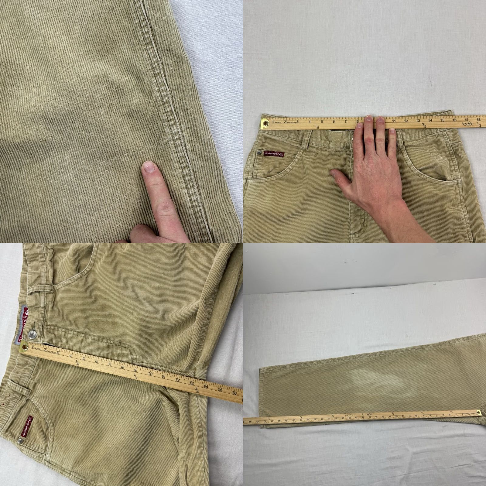 Quiksilver VINTAGE Quiksilver Corduroy Pants Adult 34x32 Khaki Relaxed Hipster Faded Surf Beige Men Regular 34 Corduroy Pants Hipster Surf Quiksilver Men Size US 34 / EU 50 - 8 Thumbnail
