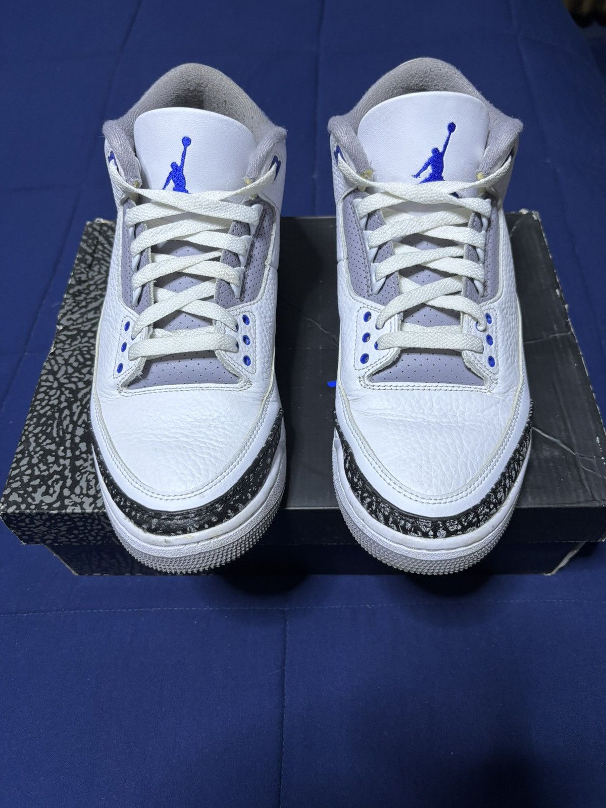 Jordan Brand Jordan 3 Retro Racer Blue 2021 Size 9 Size US 9 / EU 42 - 1 Thumbnail