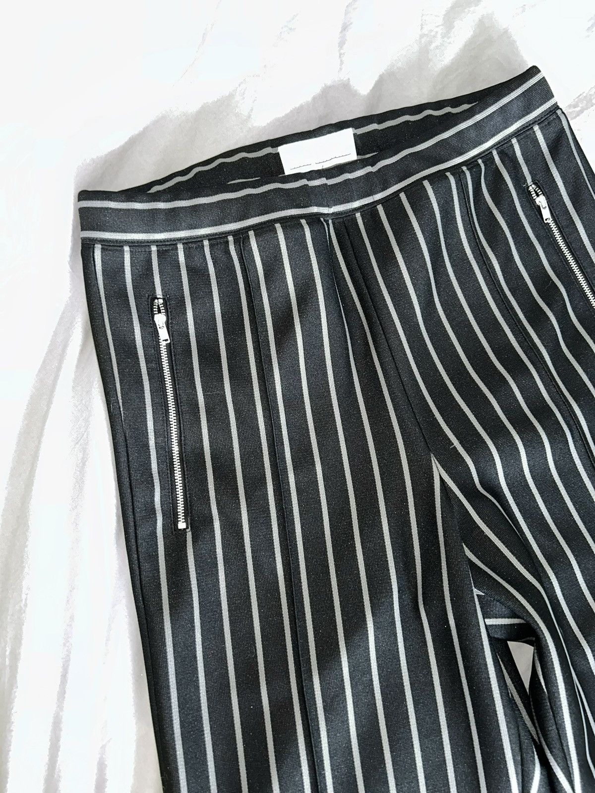 Random Identities Black Random Identities Striped Stretch Trouser (S) Size US 29 - 3 Thumbnail