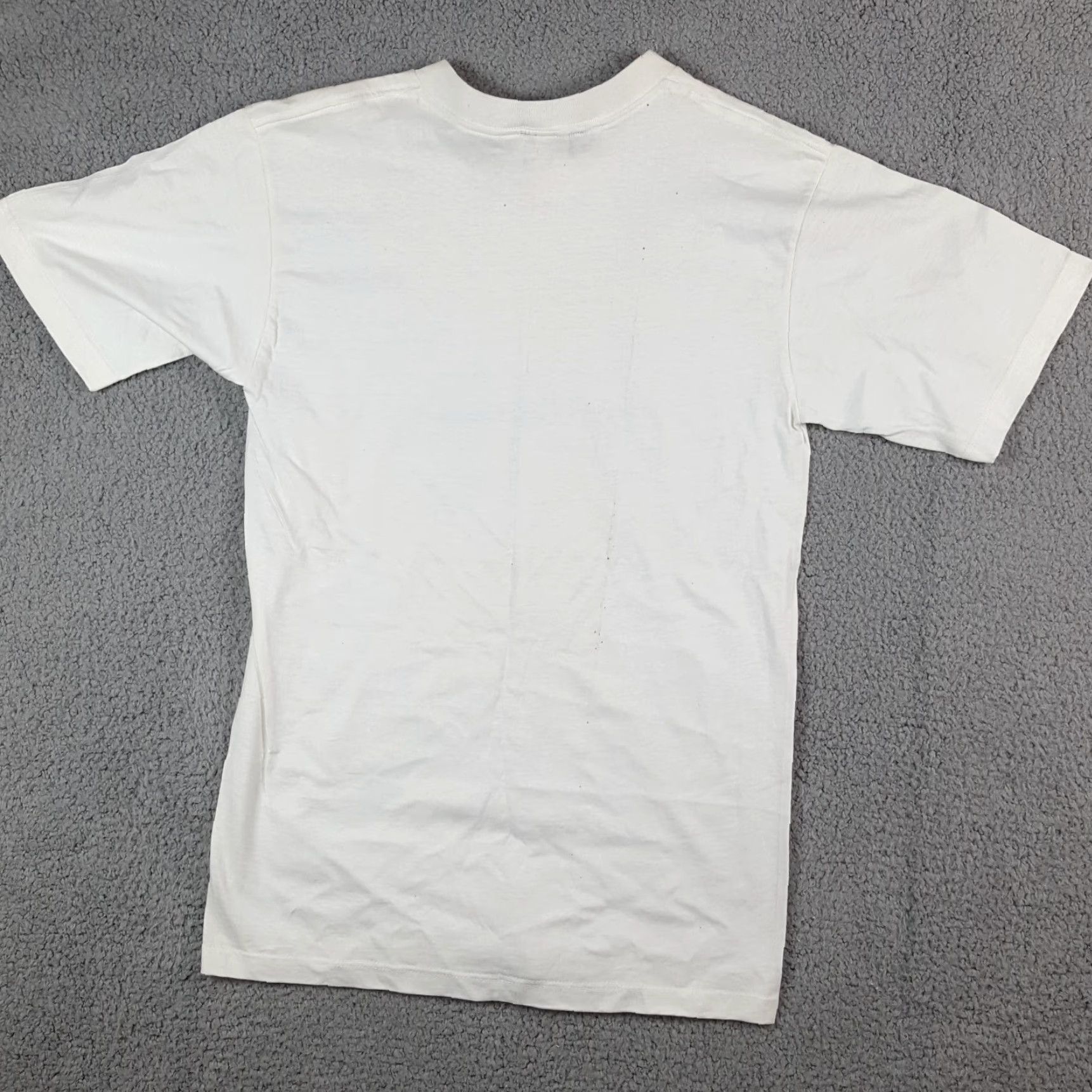 Express VINTAGE Y2K Express Bleus Logo T-Shirt Size XS Blue Denim Spell Out USA Made Mens Size US XS / EU 42 / 0 - 3 Thumbnail