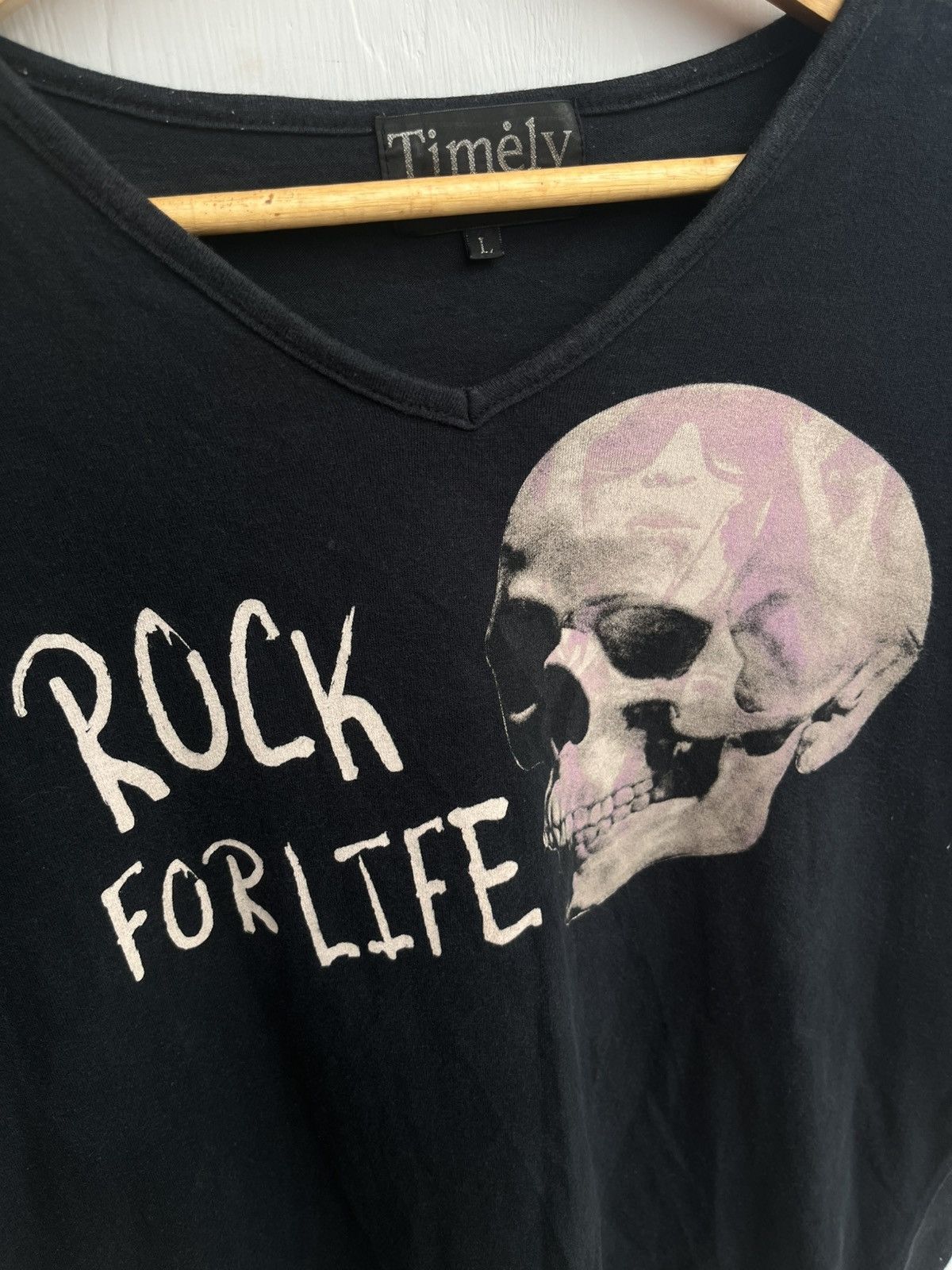 20471120 Timely Warning Rock For Life SkullTee Punk Gothic Y2K Size US S / EU 44-46 / 1 - 5 Thumbnail