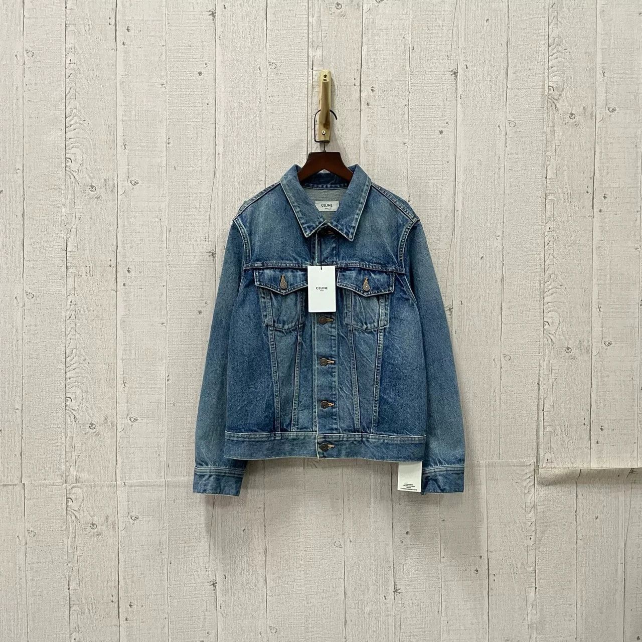 Celine CELINE Washed Denim Printed Jacket Size US M / EU 48-50 / 2 - 2 Thumbnail