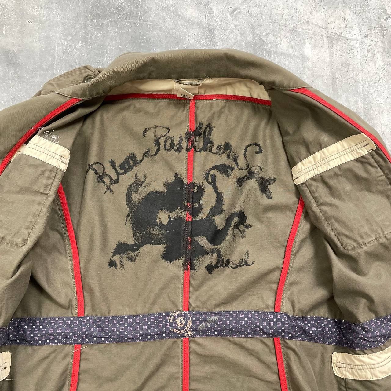Diesel Diesel Blue Panthers Military Collar Jacket Olive Green L Size US L / EU 52-54 / 3 - 6 Thumbnail