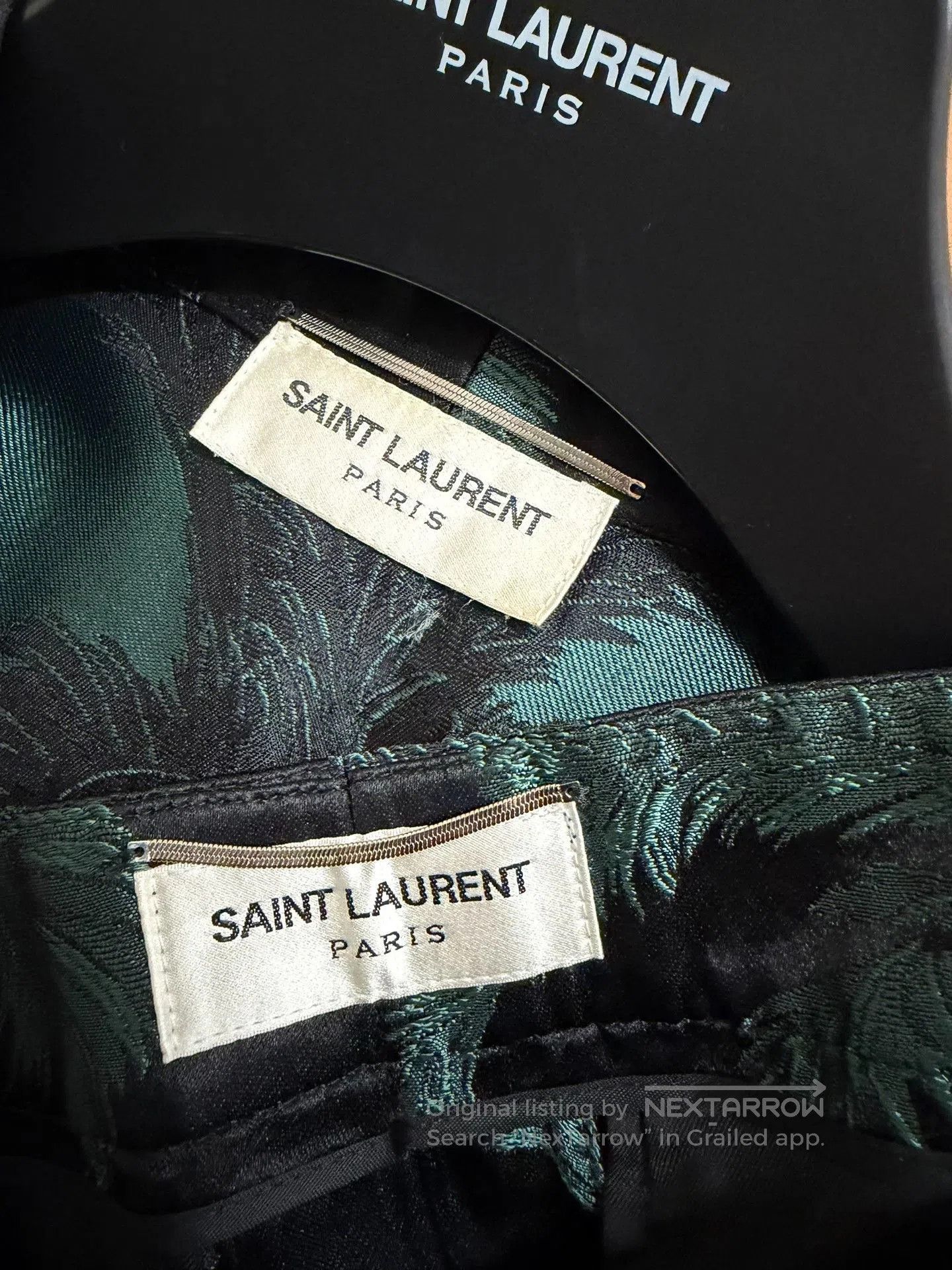Saint Laurent Paris Saint Laurent Palm Leaf Suit Set. Size US S / EU 44-46 / 1 - 4 Thumbnail