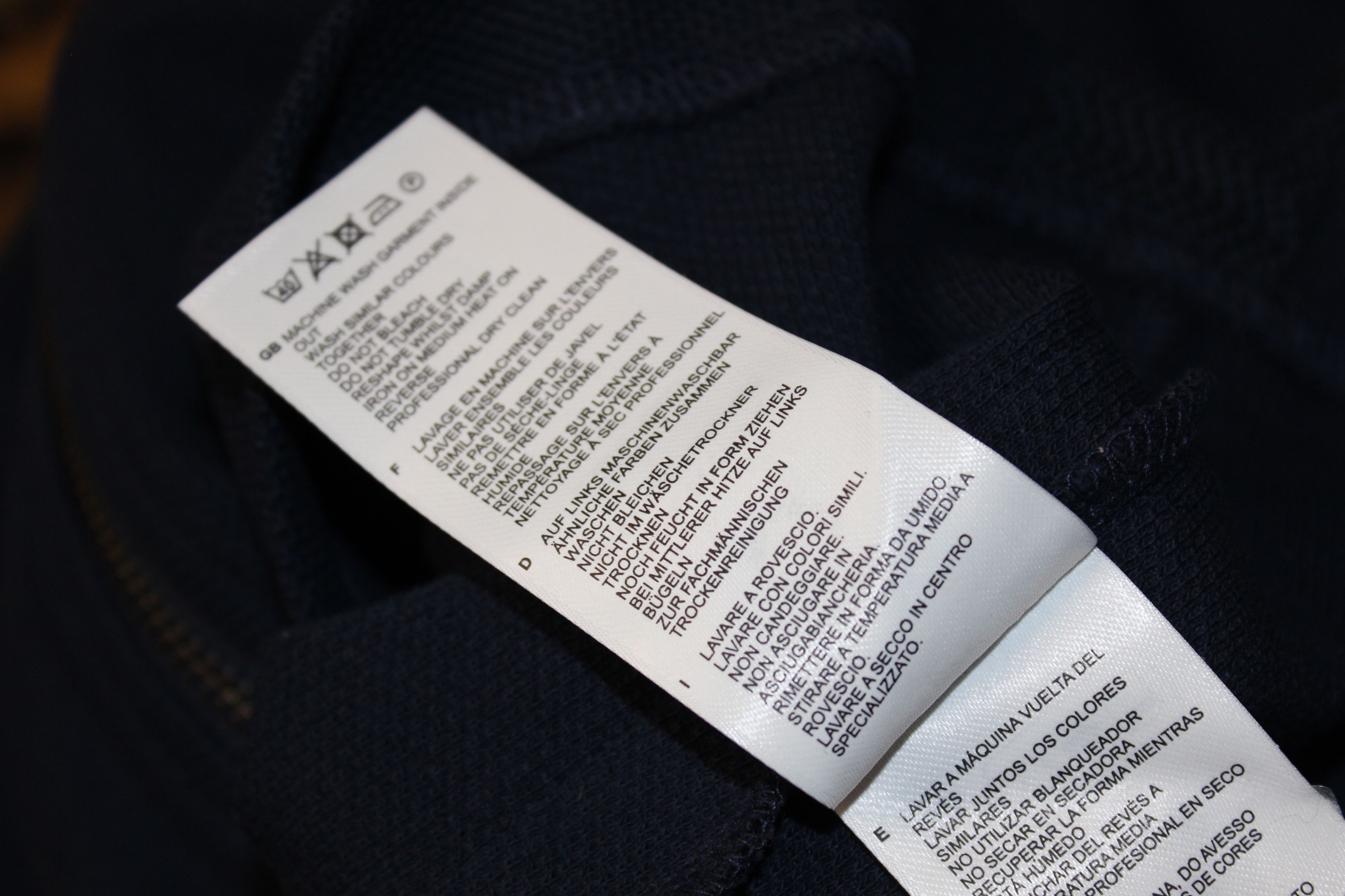 Fred Perry Men's FRED PERRY Long Sleeve Blue Zip Shirt Size US XL / EU 56 / 4 - 13 Thumbnail