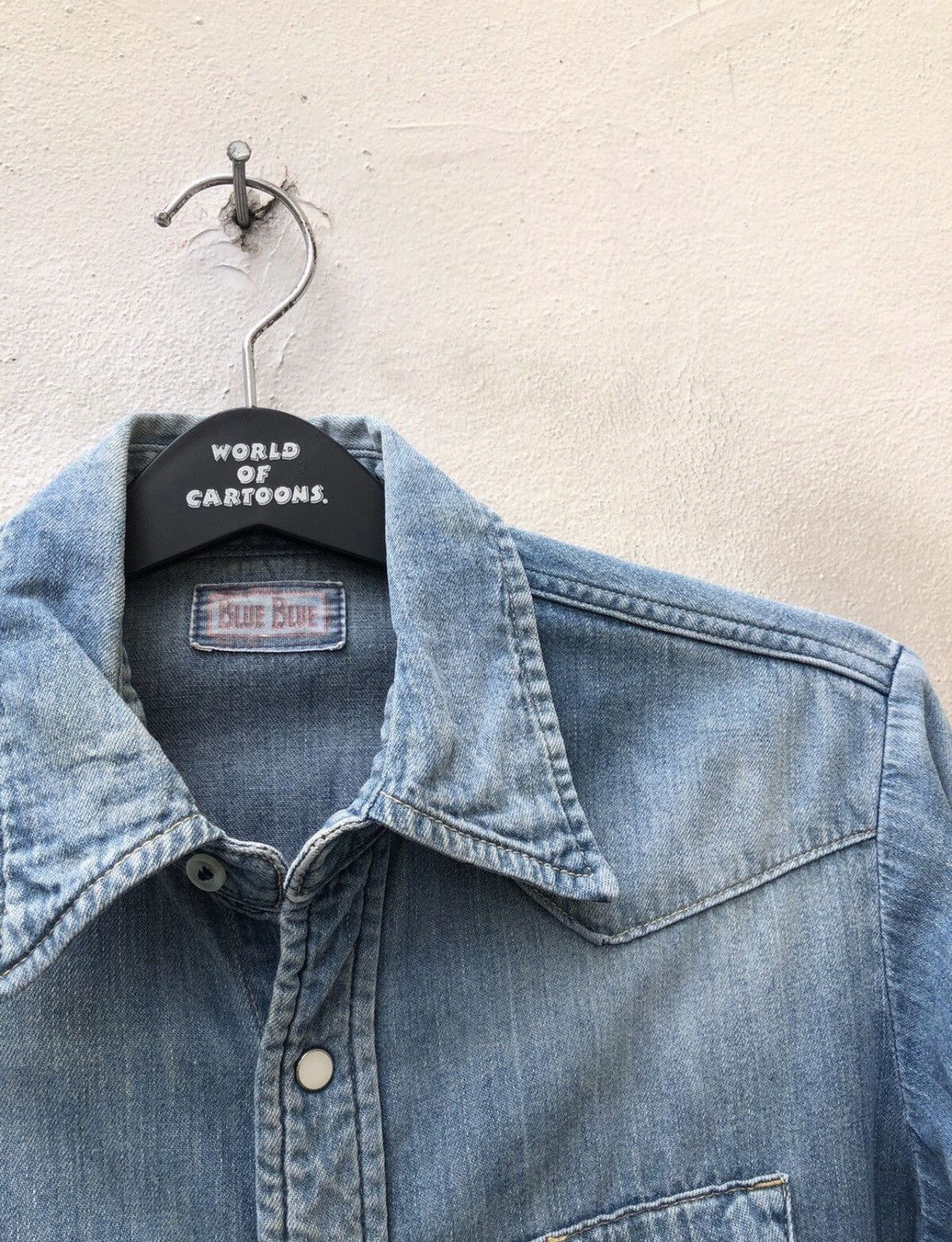 Blue Blue Japan Vintage Blue Blue Japan Mud Wash Denim Western Shirt Size US S / EU 44-46 / 1 - 9 Thumbnail