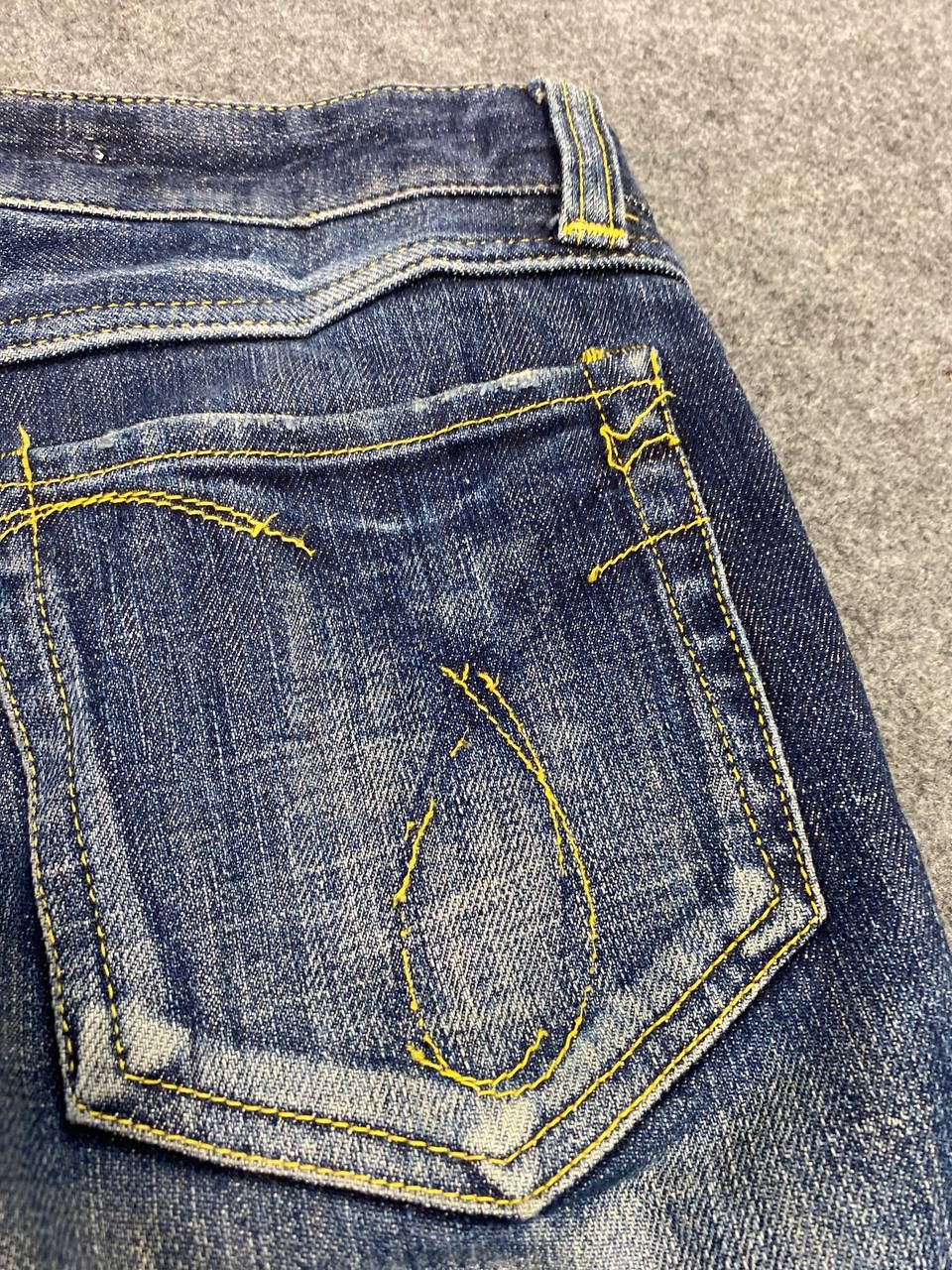 Japanese Brand rico jeans riri zipper distressed rework bondage denim Size 32" / US 10 / IT 46 - 5 Thumbnail