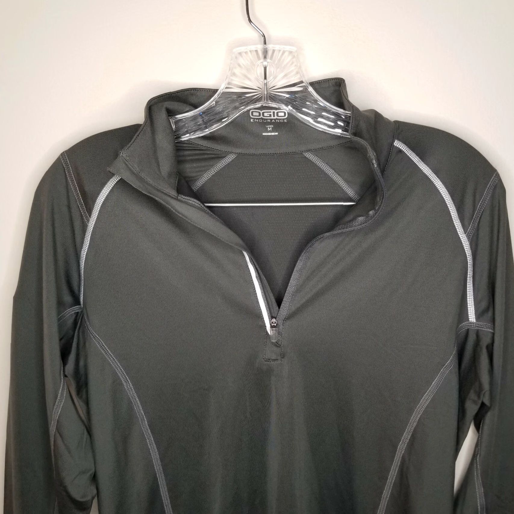 Vintage VINTAGE OGIO Women's Running Activewear Top Long Sleeve 1/4 Zip Gray Size M Size M / US 6-8 / IT 42-44 - 3 Thumbnail
