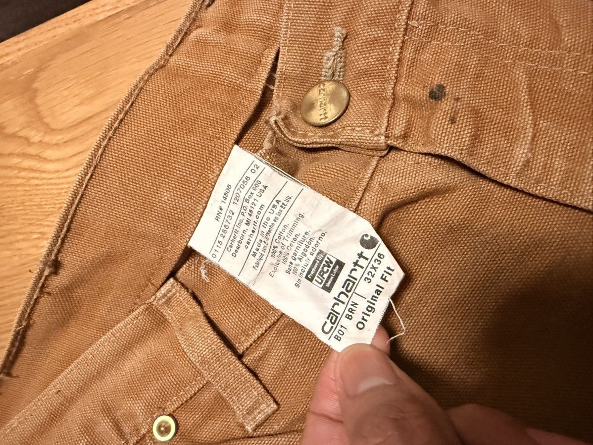 Carhartt Vintage Carhartt BO1 32x36 Double Knee Pants Brown Faded Size US 32 / EU 48 - 7 Thumbnail