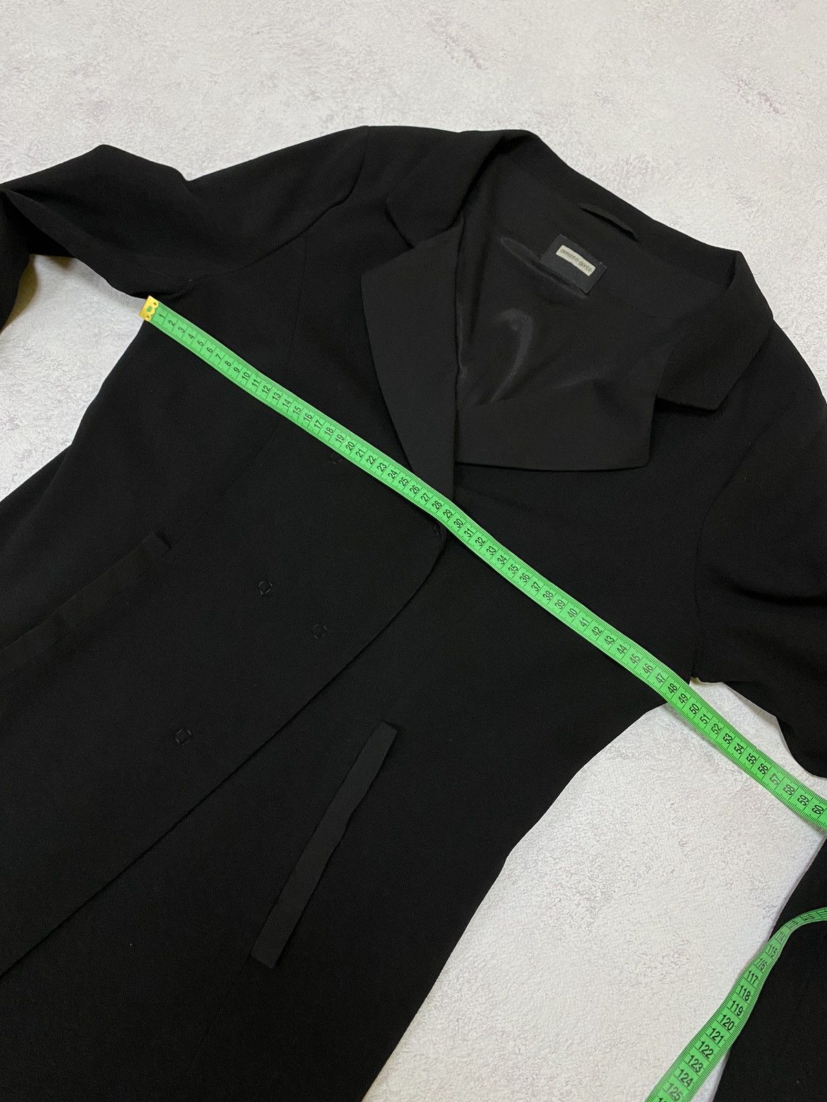 Annette Gortz Annette Gortz Womens Black Coat Jacket Virgin Wool Size 40 Size S / US 4 / IT 40 - 15 Thumbnail