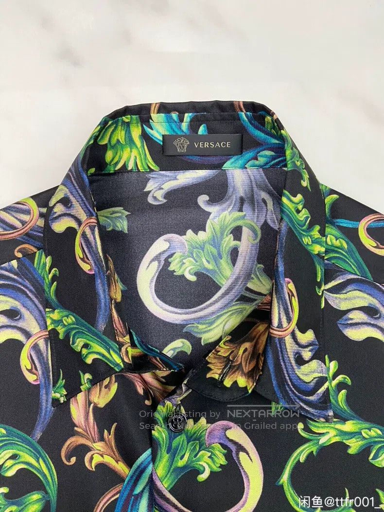 Versace Versace Baroque silk shirt Size US XXL / EU 58 / 5 - 6 Thumbnail