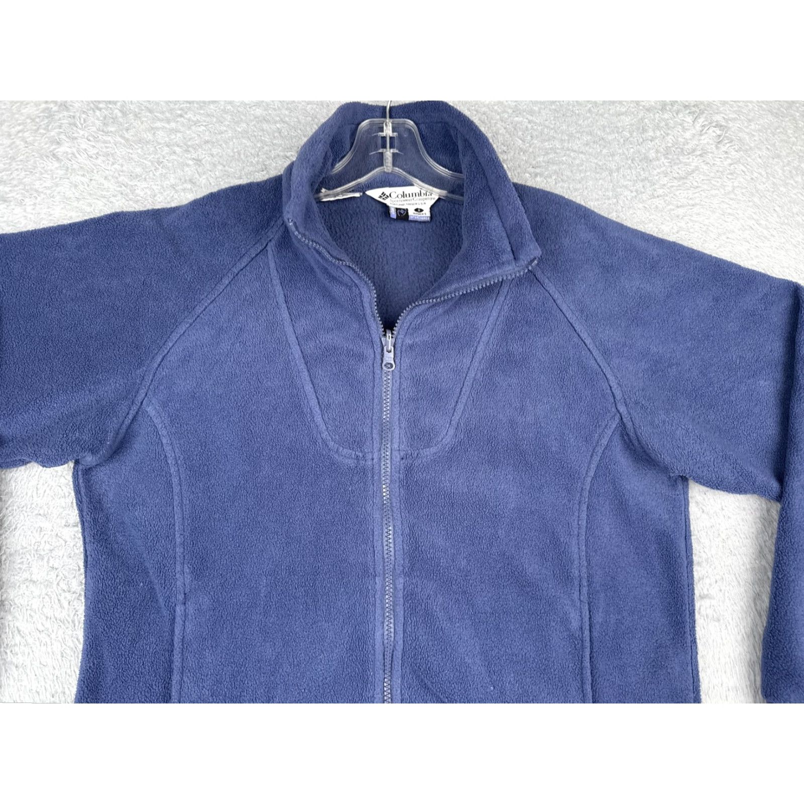 Vintage VINTAGE Columbia Jacket Womens Small Blue Interchange Full Zip Pockets Polyester Fleece Mid-Length Zip Size S / US 4 / IT 40 - 4 Thumbnail